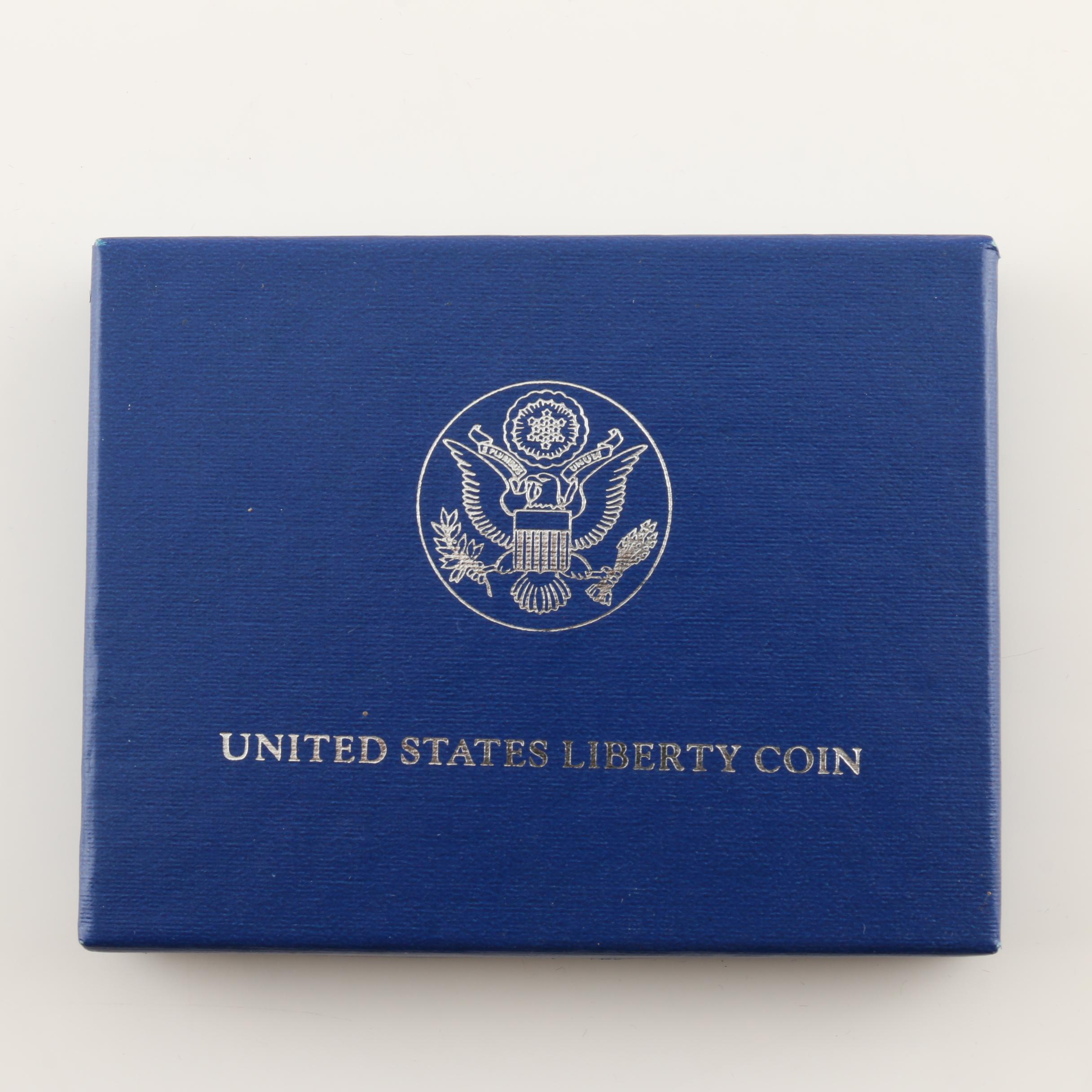 Group of Two U.S. Prestige Sets and Six Commemorative Coins