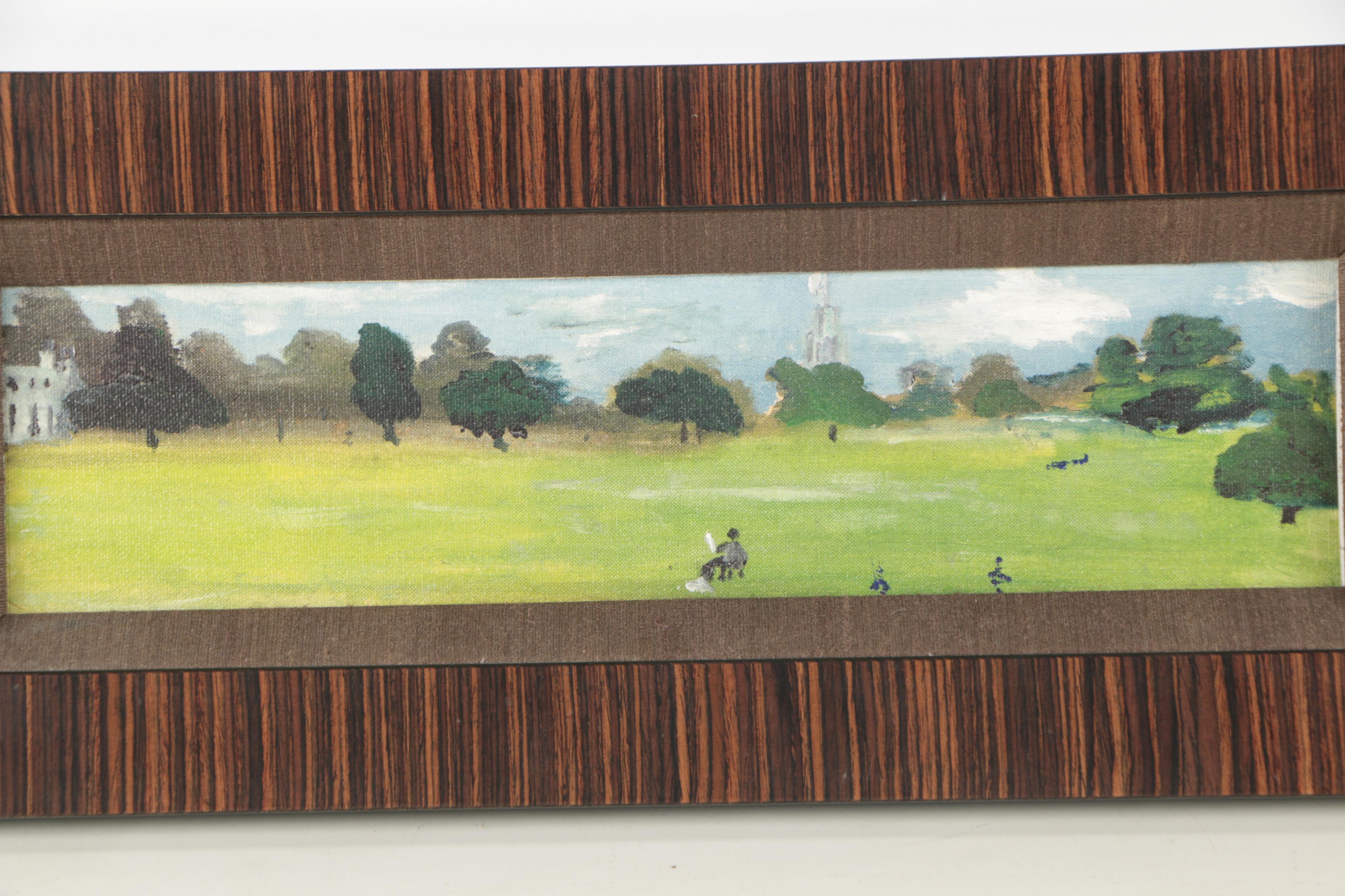 Giclee Reproduction Print After Katharine Hepburn "Park Scene"