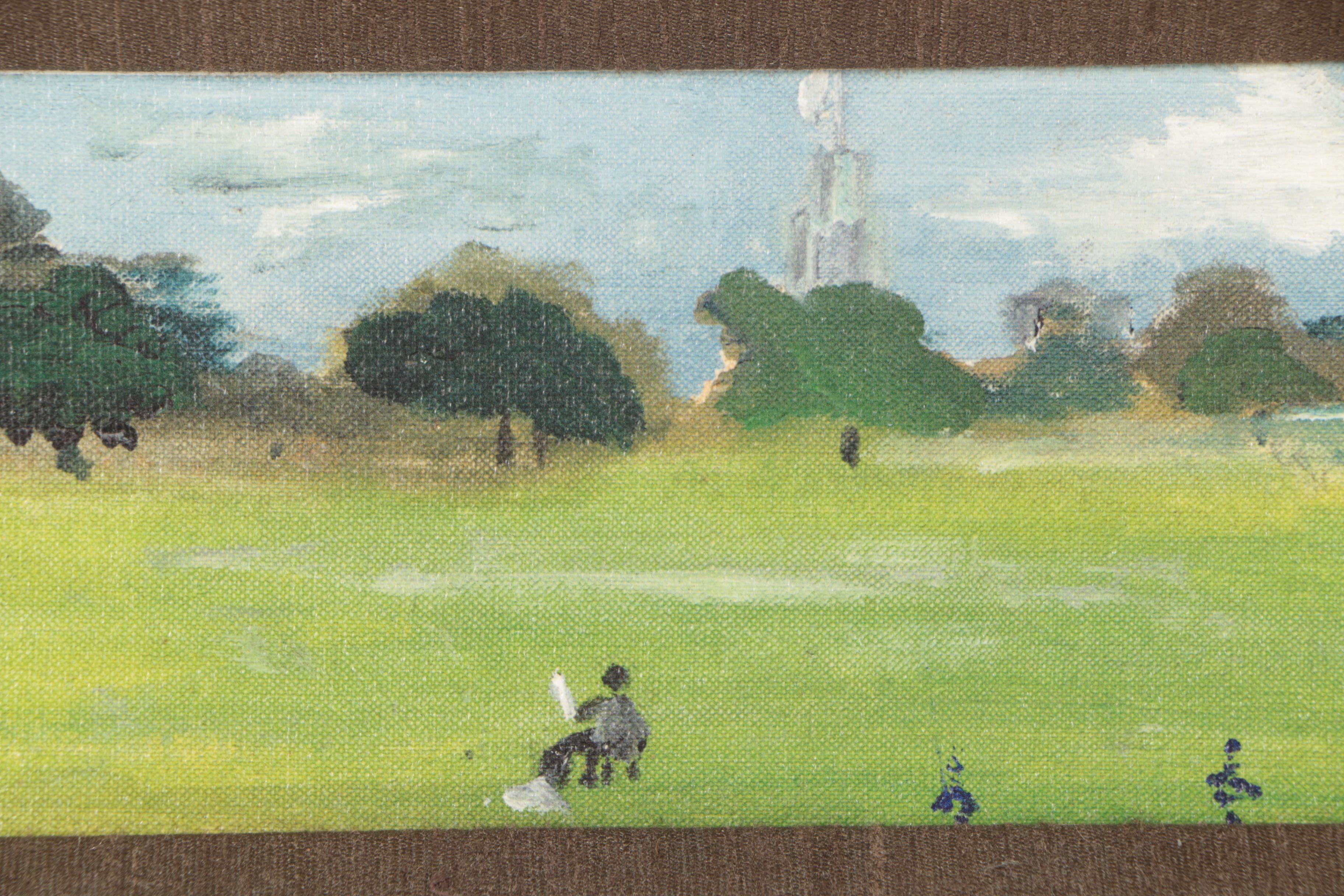 Giclee Reproduction Print After Katharine Hepburn "Park Scene"