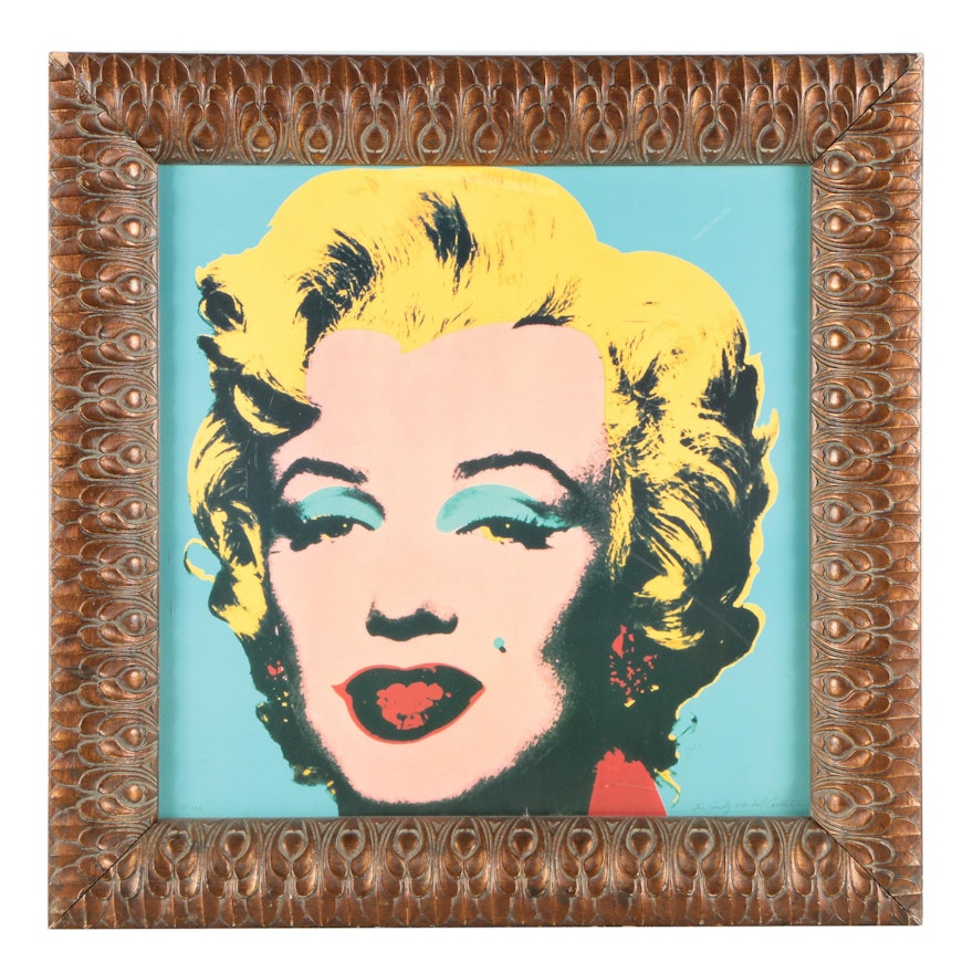 Limited Edition Offset Lithograph After Andy Warhol's "Marilyn Monroe"