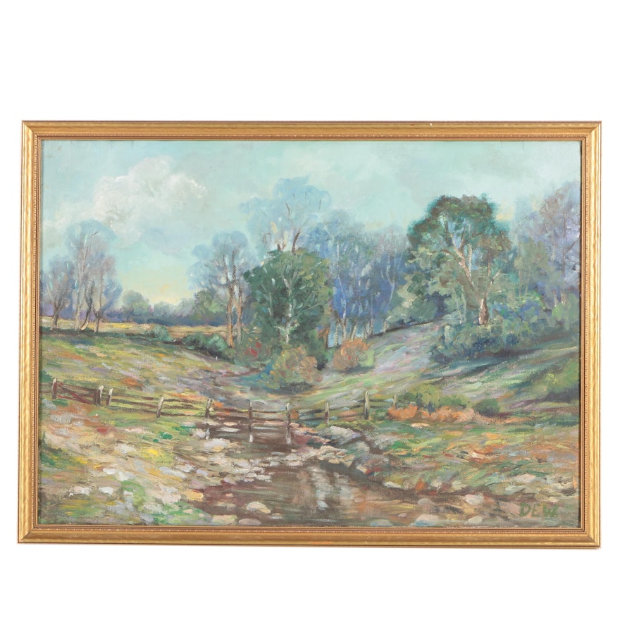 Oil Painting of a Landscape