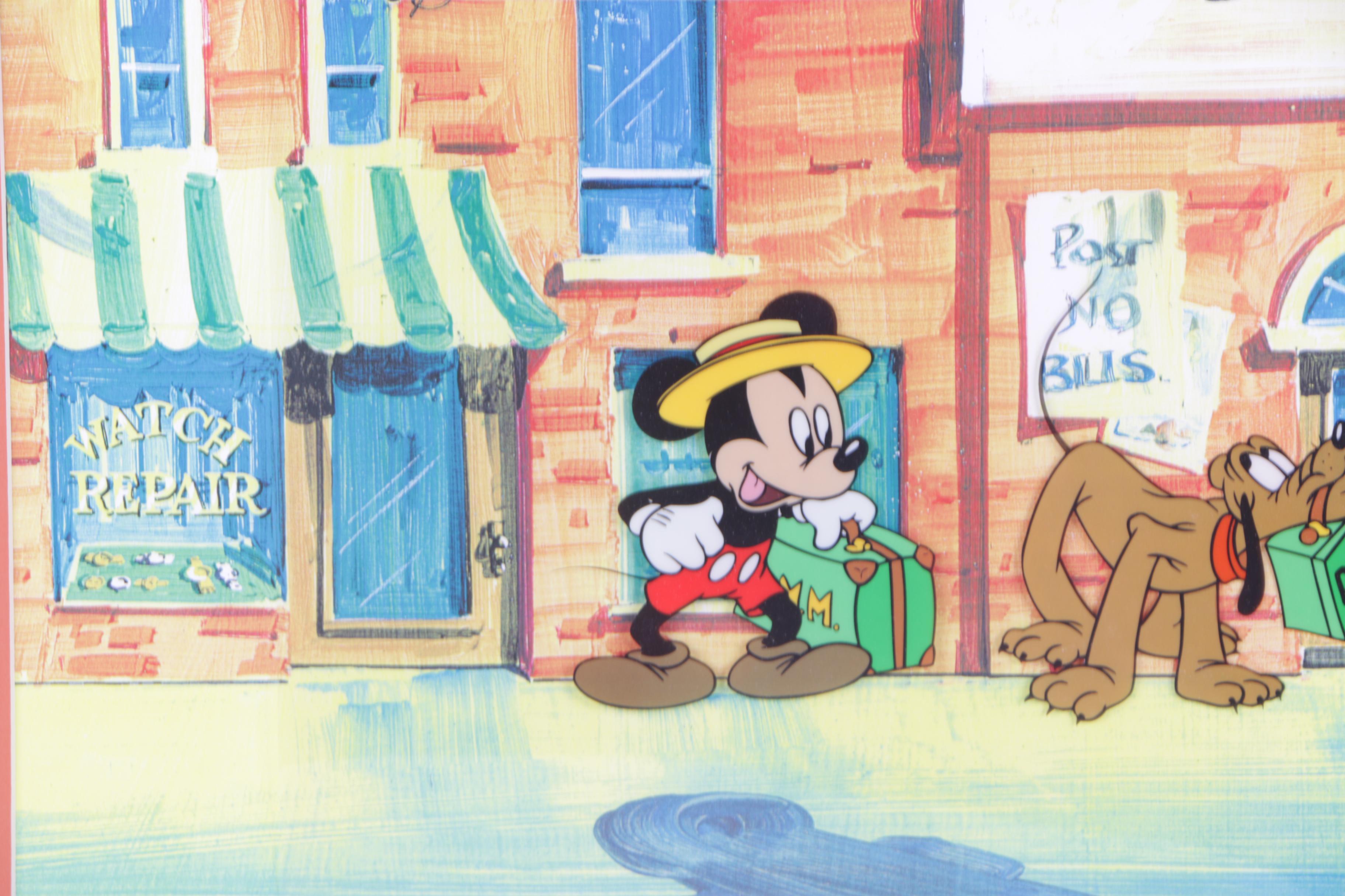 Walt Disney Company Offset Lithograph After Sericel "Mr. Mouse Takes a Trip"