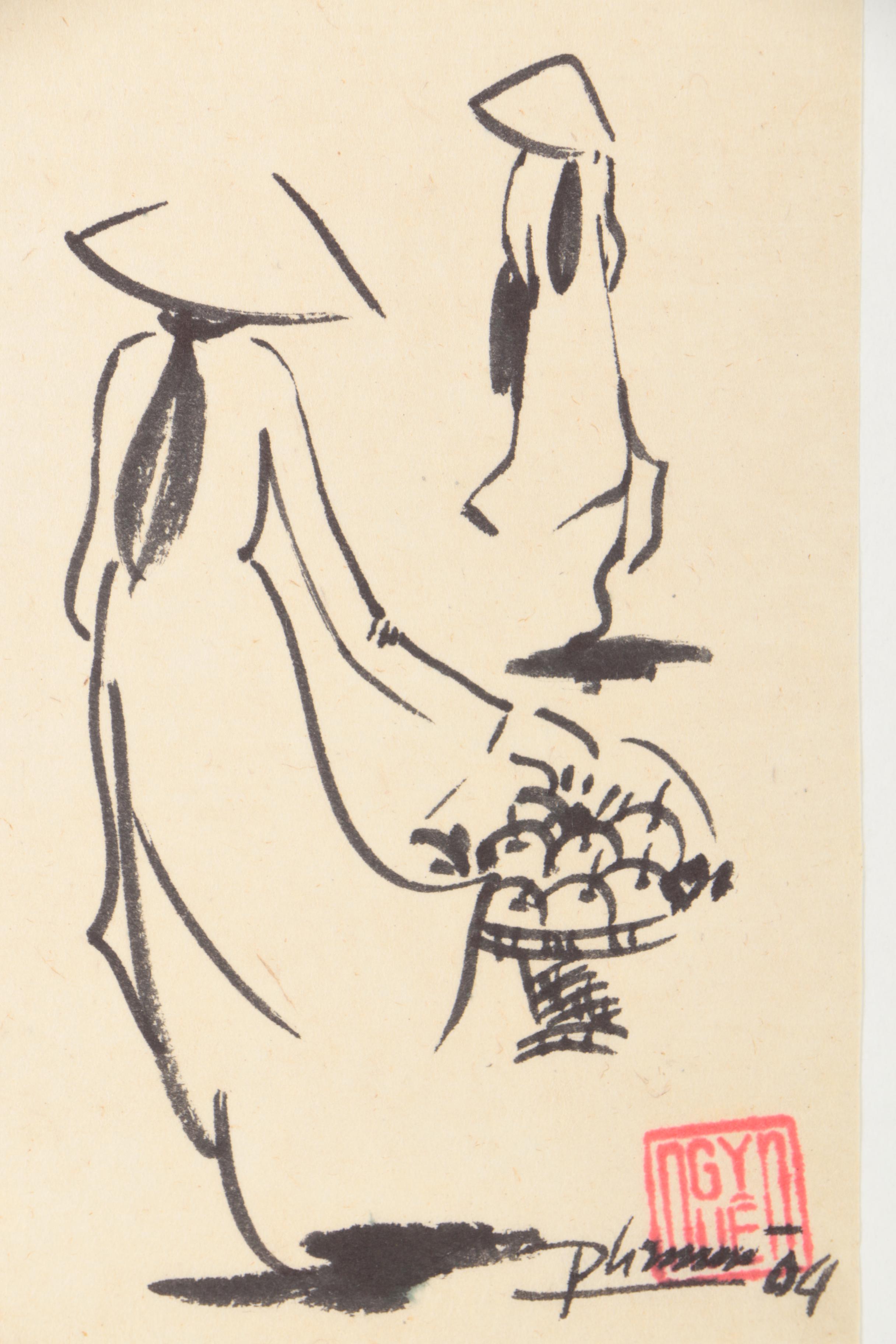 Vietnamese Ink Drawings