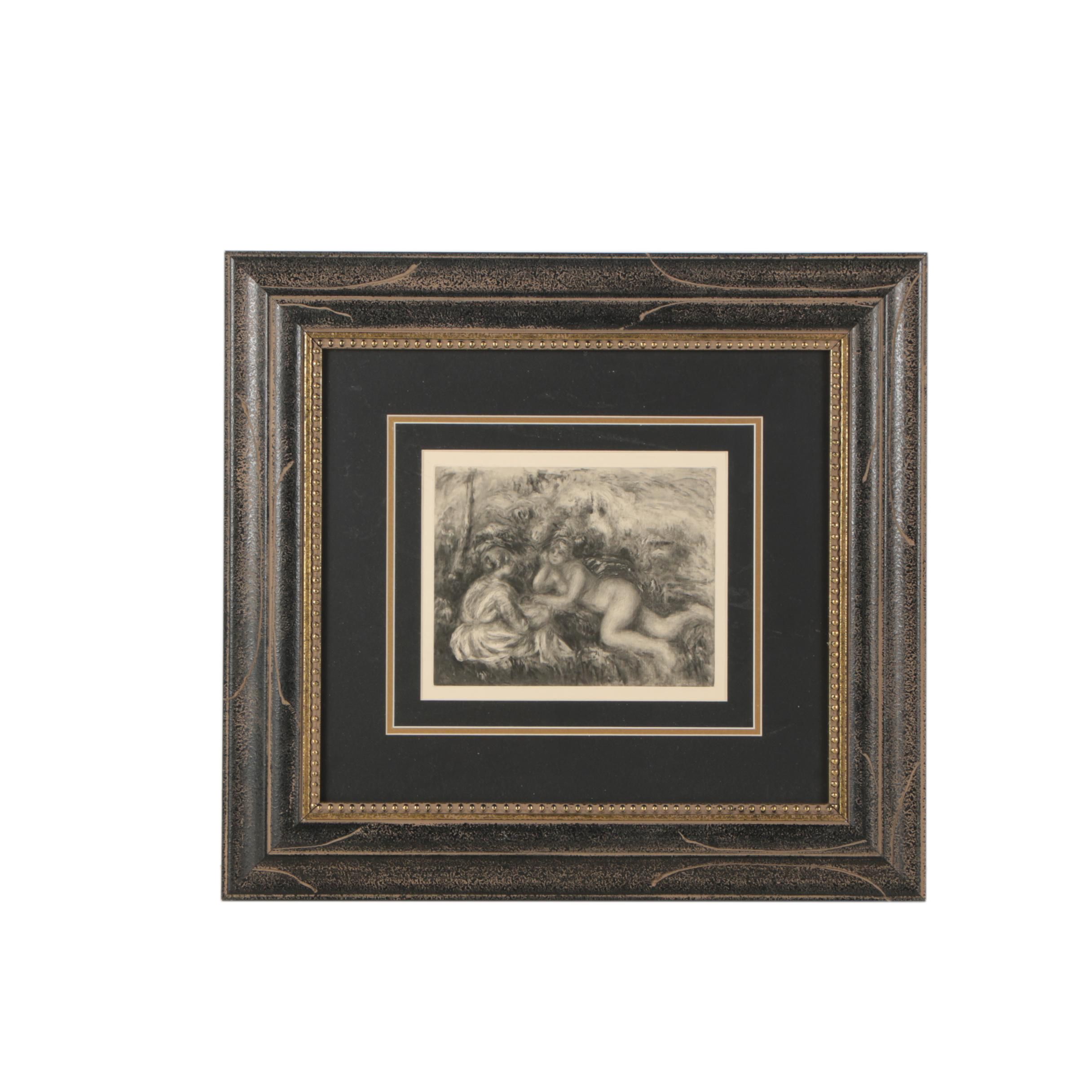 Heliogravure After Pierre Renoir "Le Repose après le Bain"