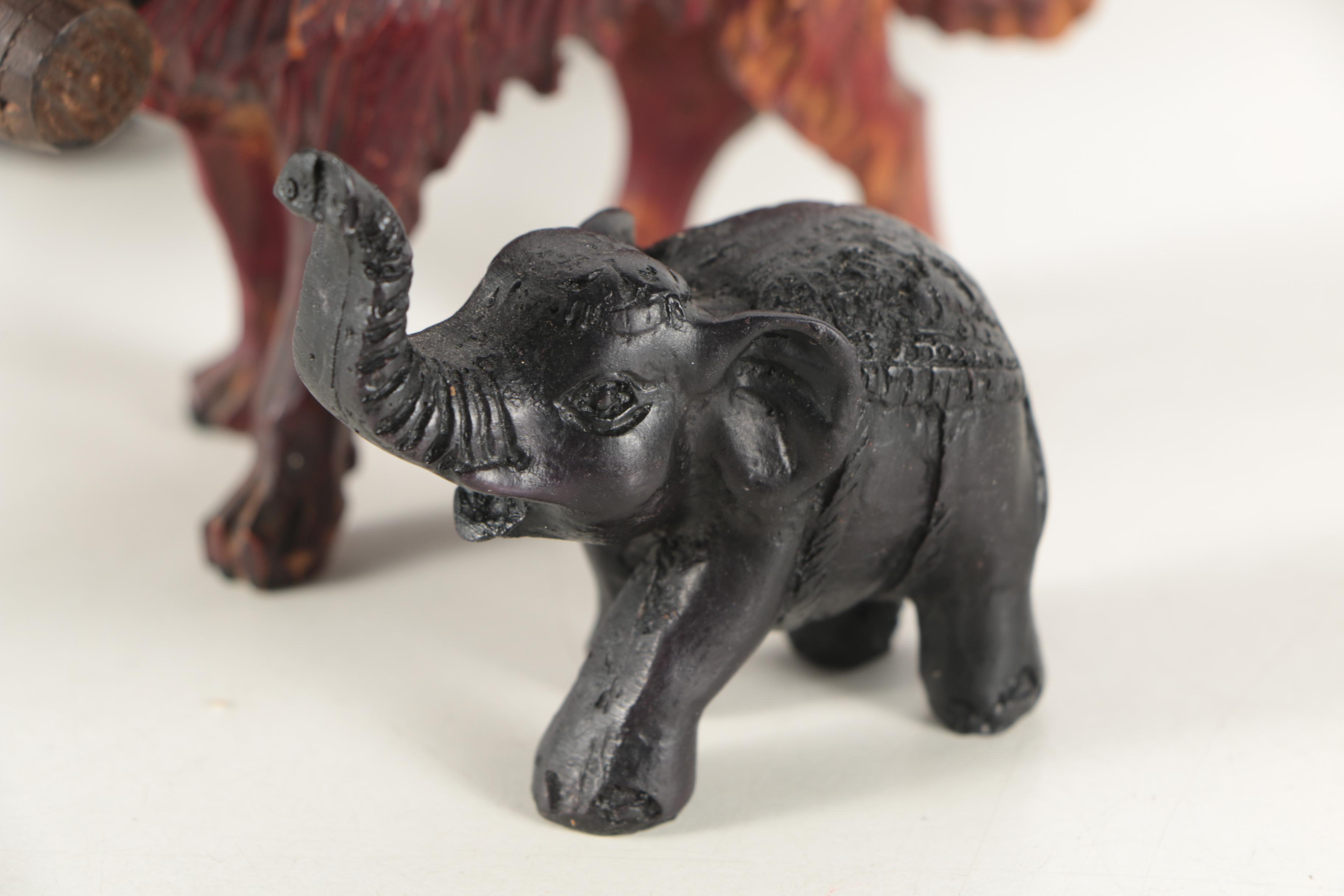 Carved Wood Animal Figurines