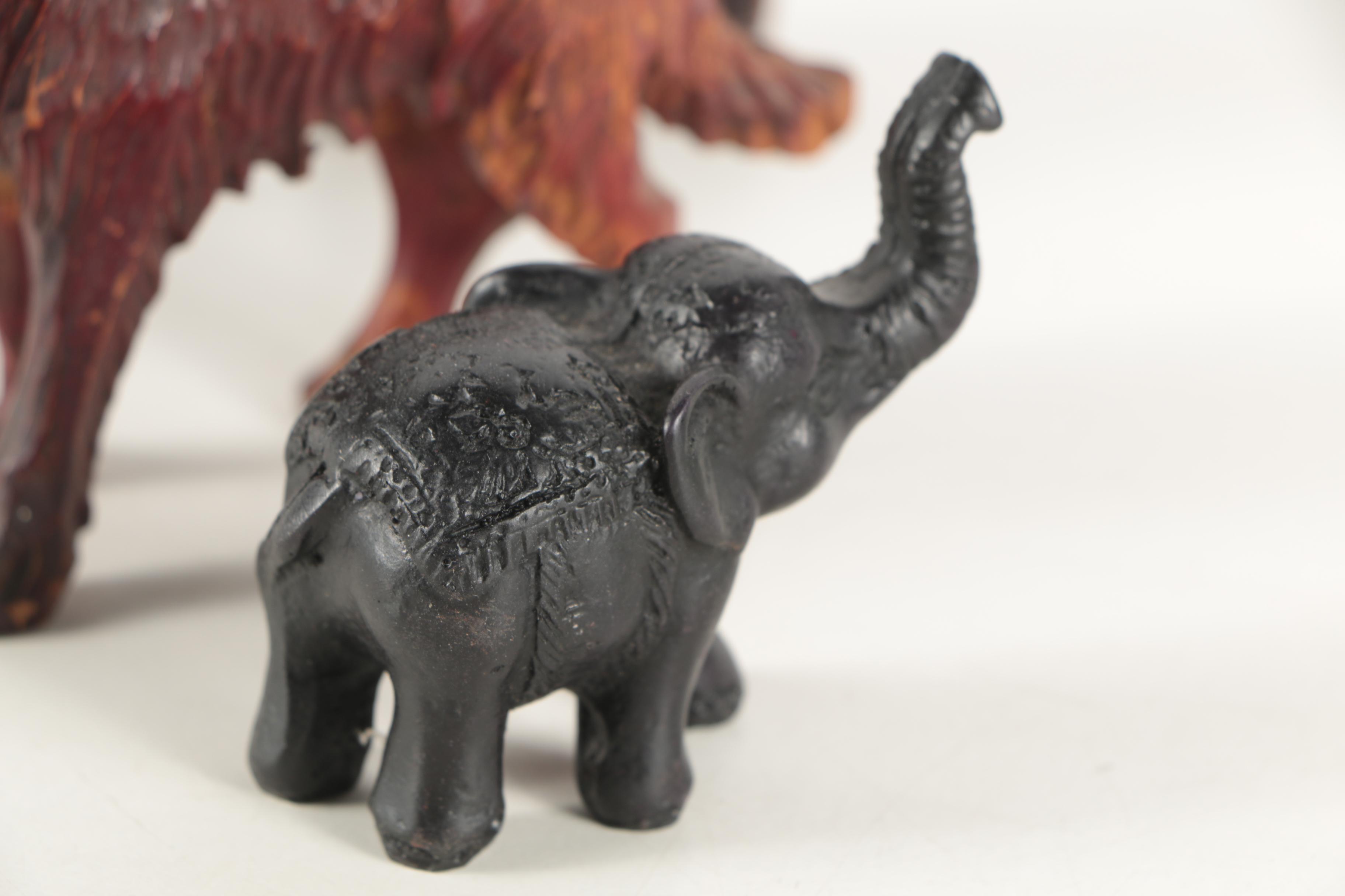 Carved Wood Animal Figurines