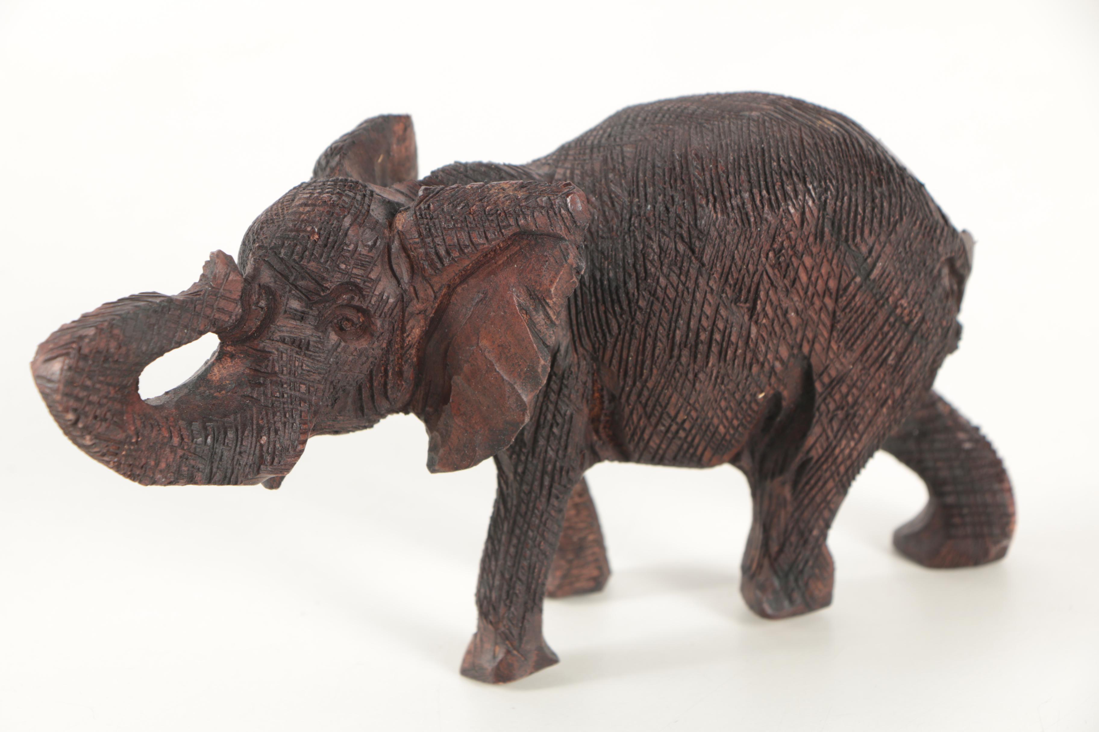 Carved Wood Animal Figurines