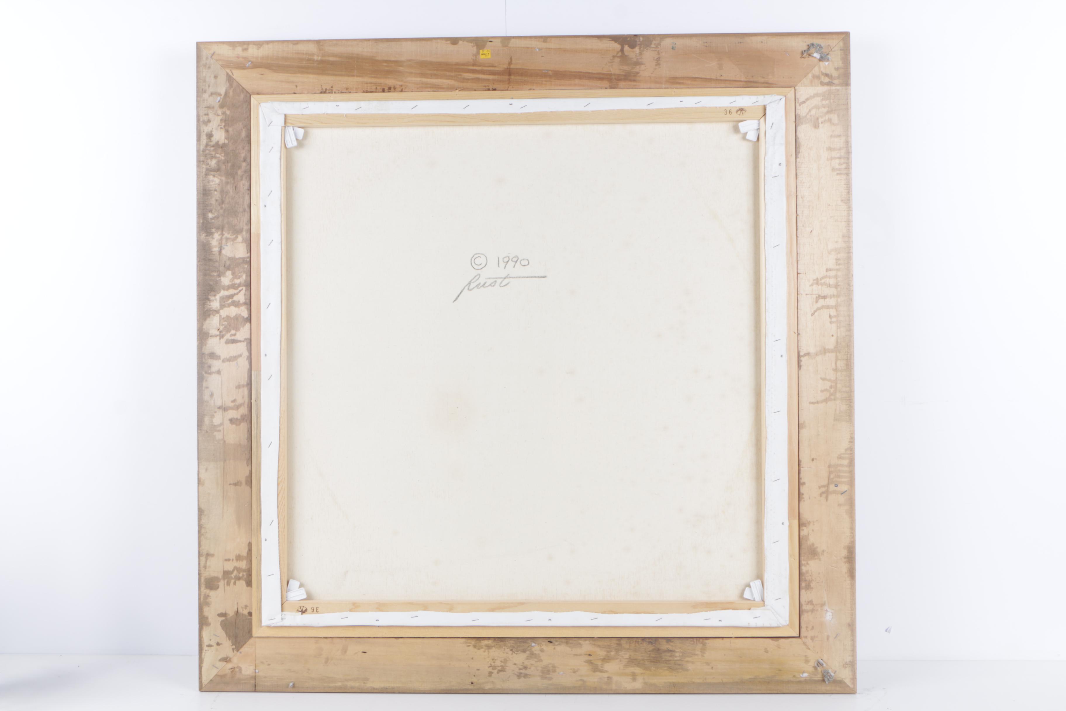 D.L. "Rusty" Rust Oil Painting of an Autumn Scene