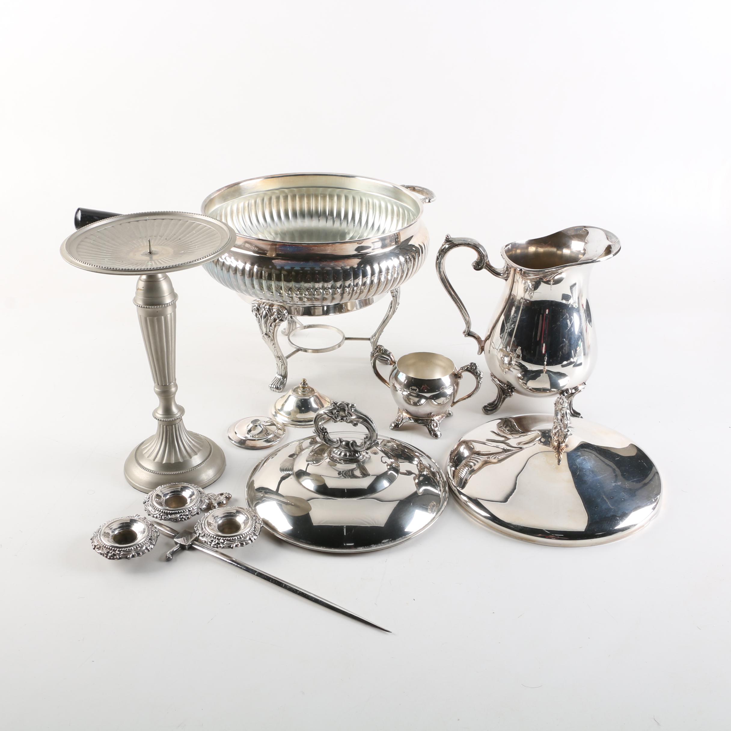 Silver Plate Tableware and Decor Featuring Leonard