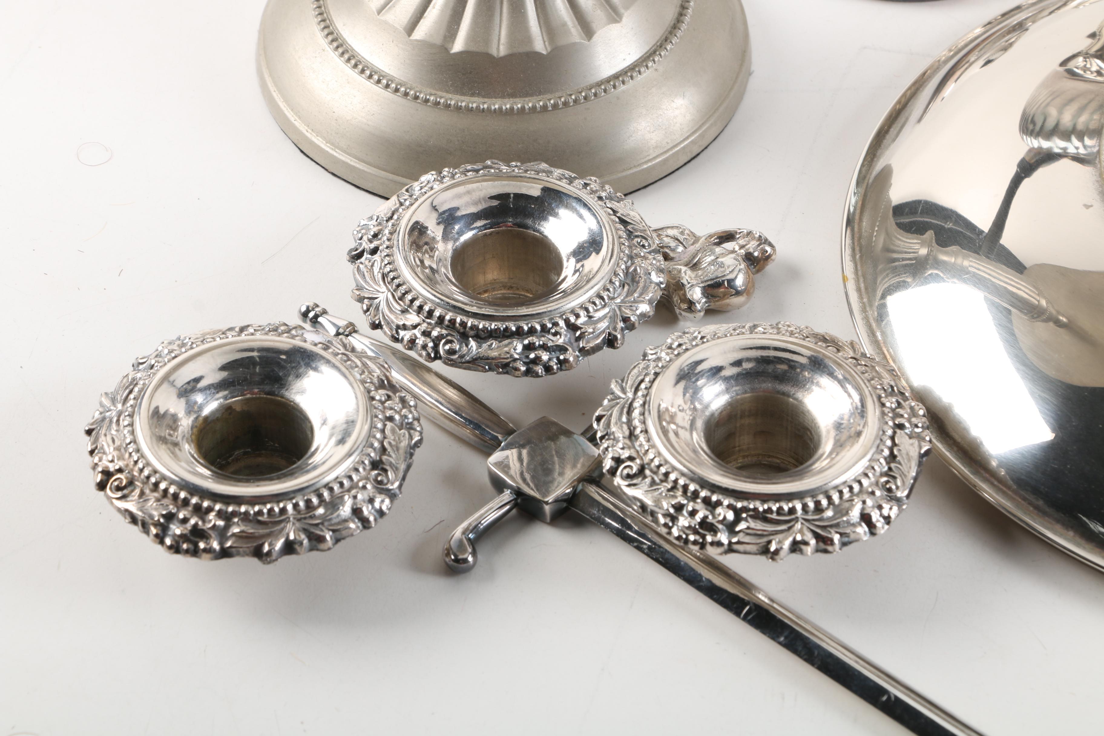 Silver Plate Tableware and Decor Featuring Leonard