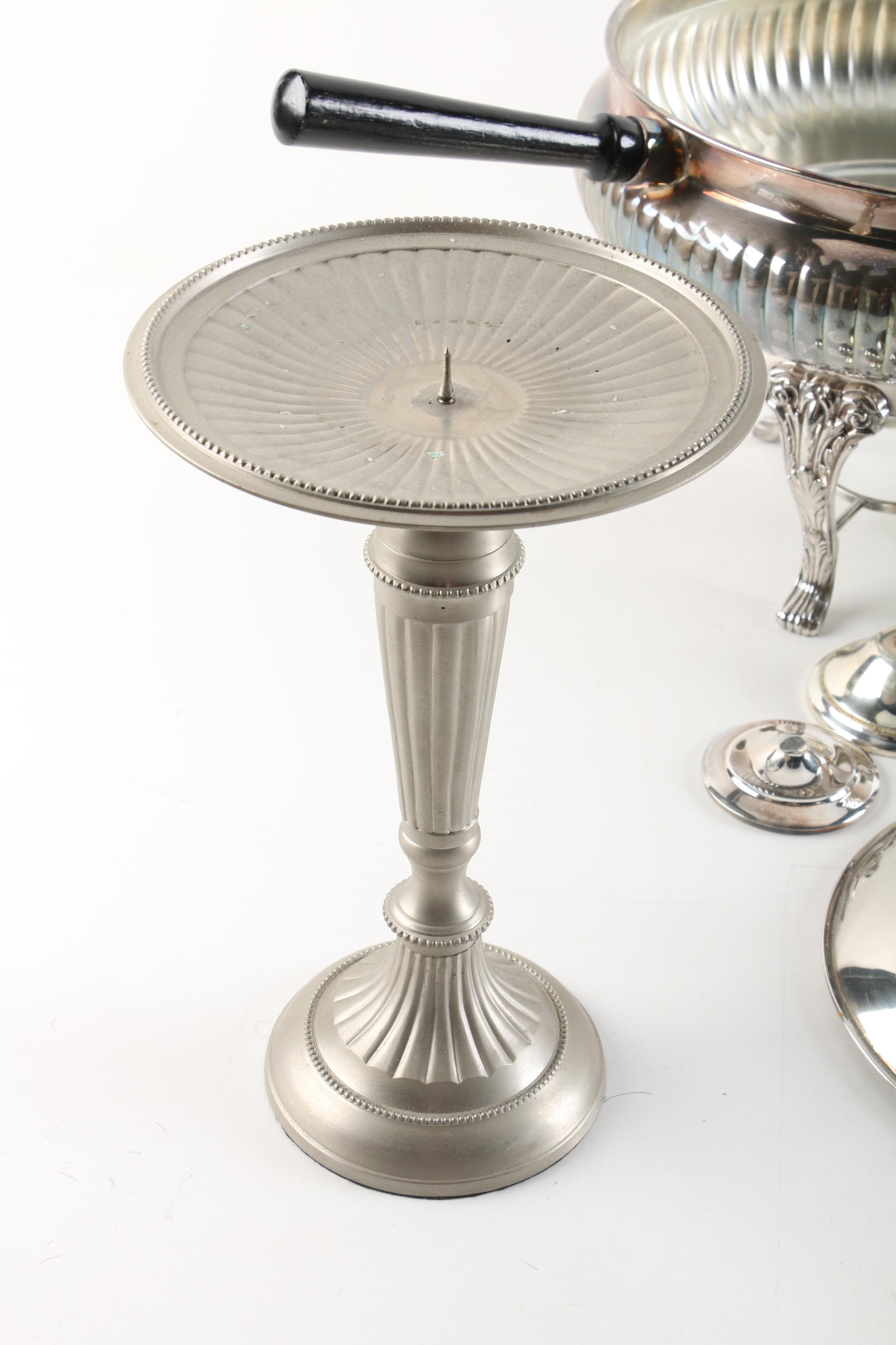 Silver Plate Tableware and Decor Featuring Leonard