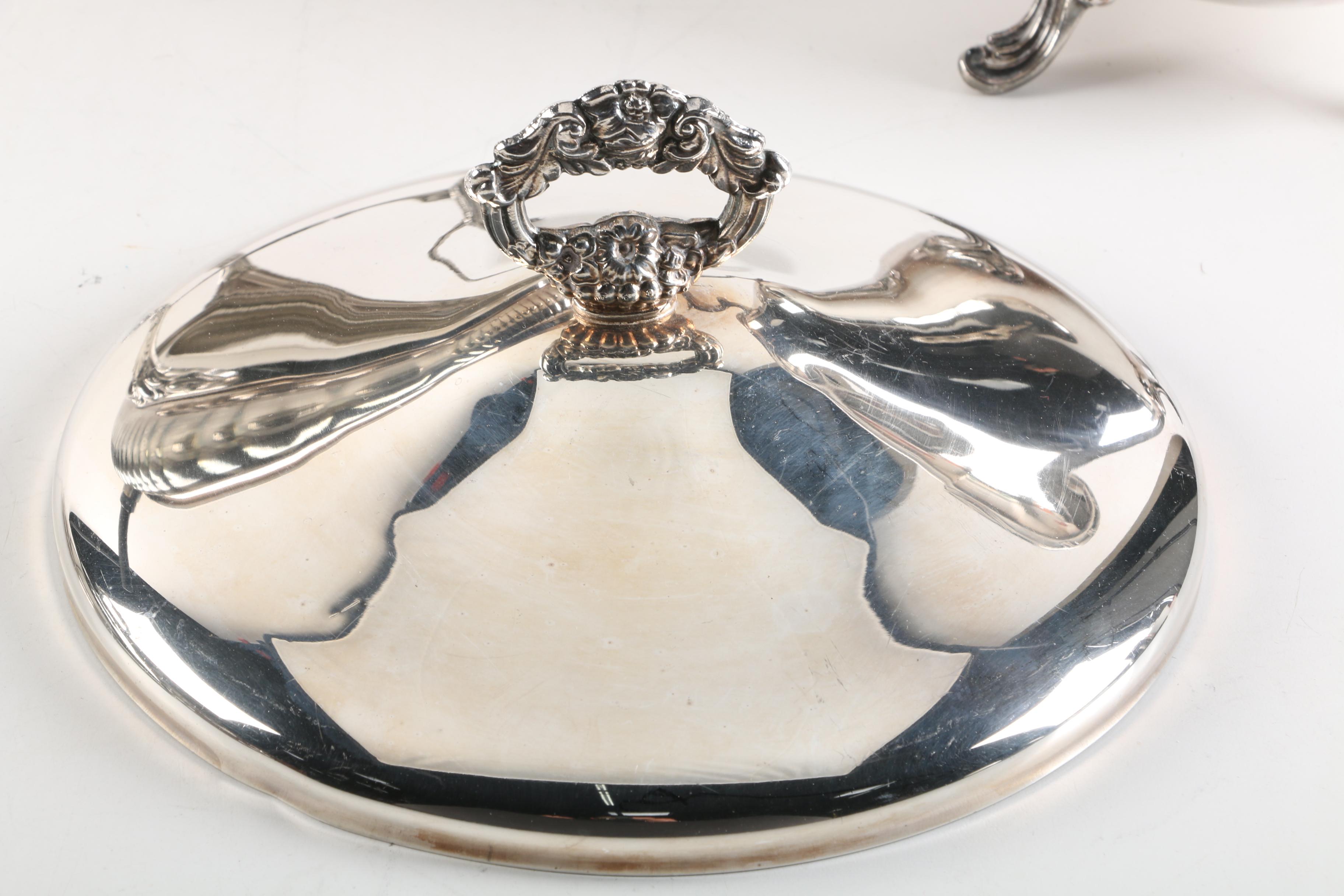 Silver Plate Tableware and Decor Featuring Leonard