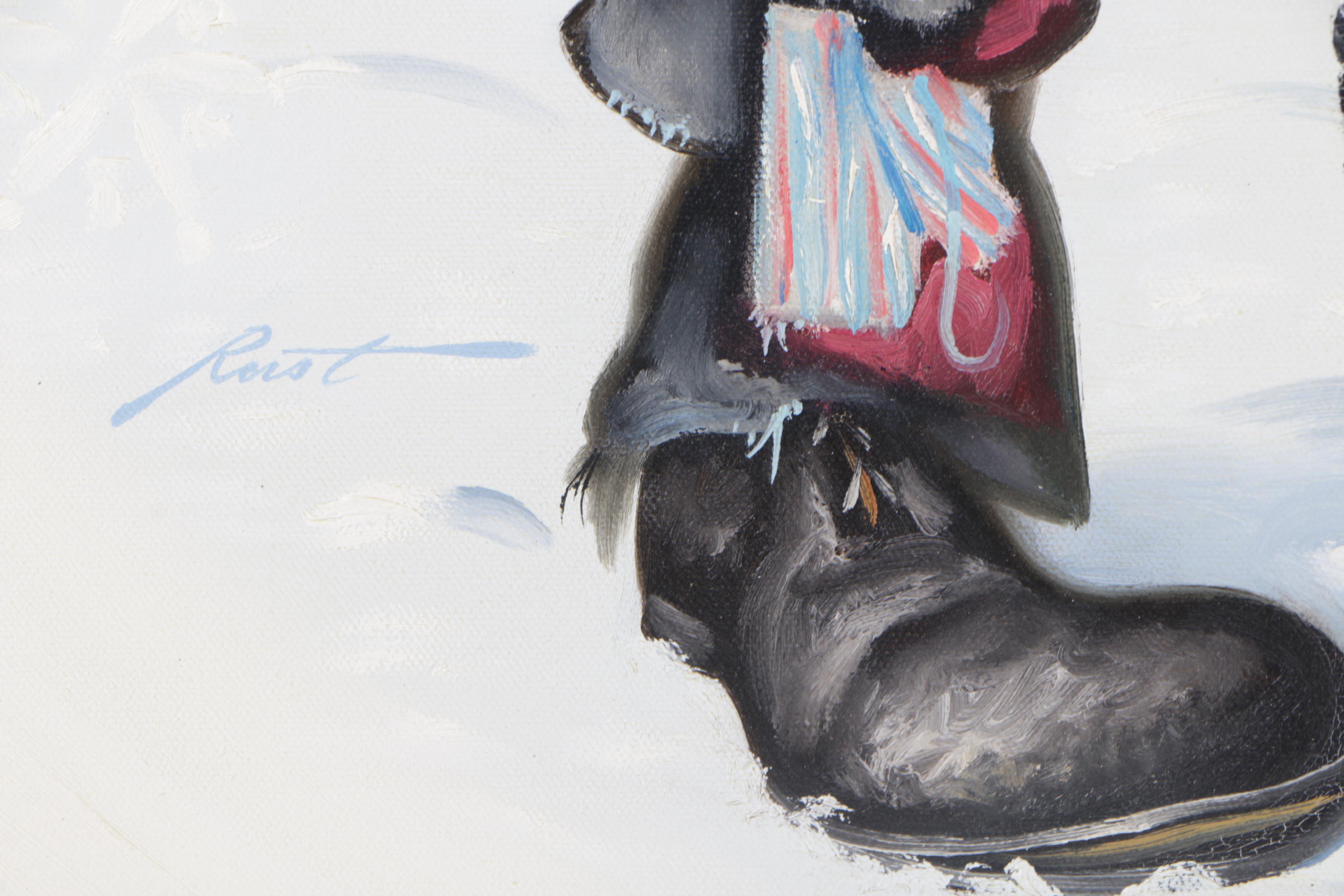 D.L. "Rusty" Rust Oil Painting of Weary Willie