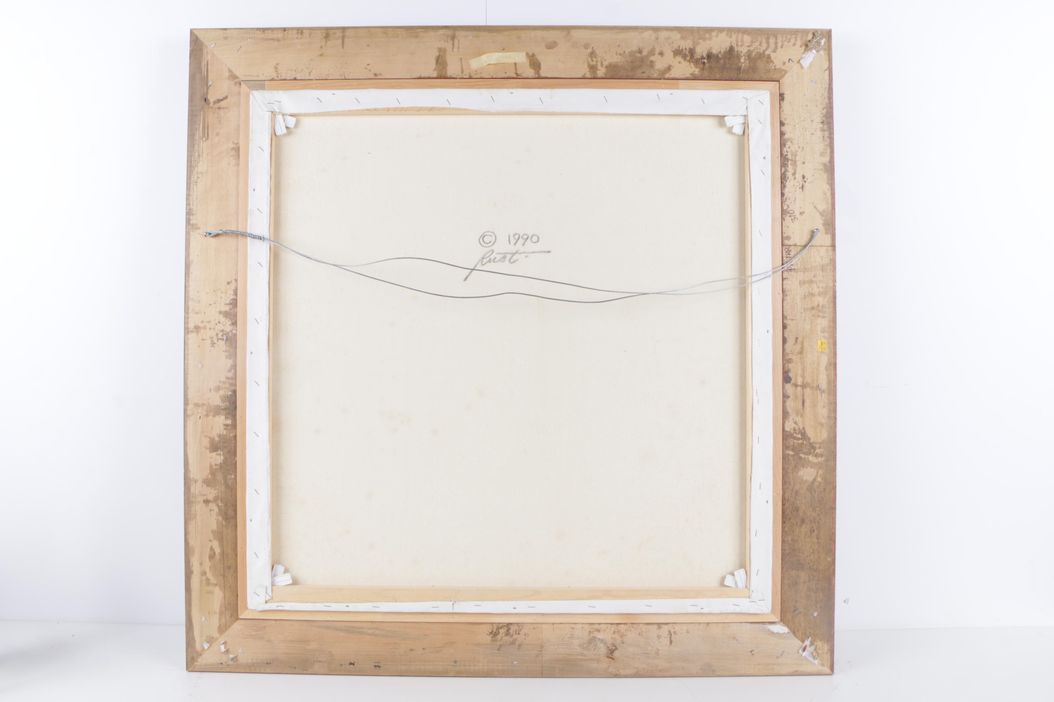 D.L. "Rusty" Rust Oil Painting of Weary Willie