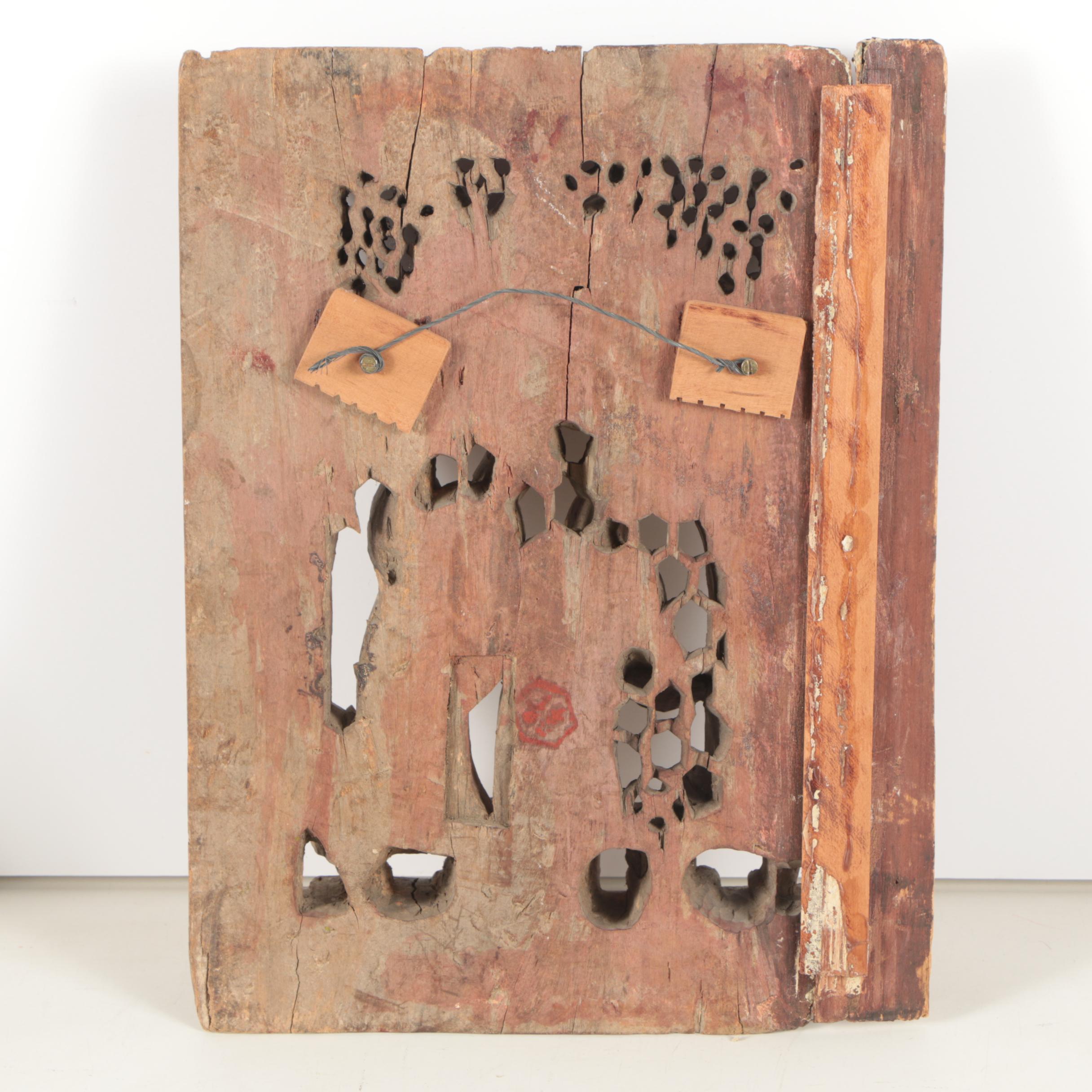 Chinese Polychrome and Gilt Wood Carvings and Architectural Fragments