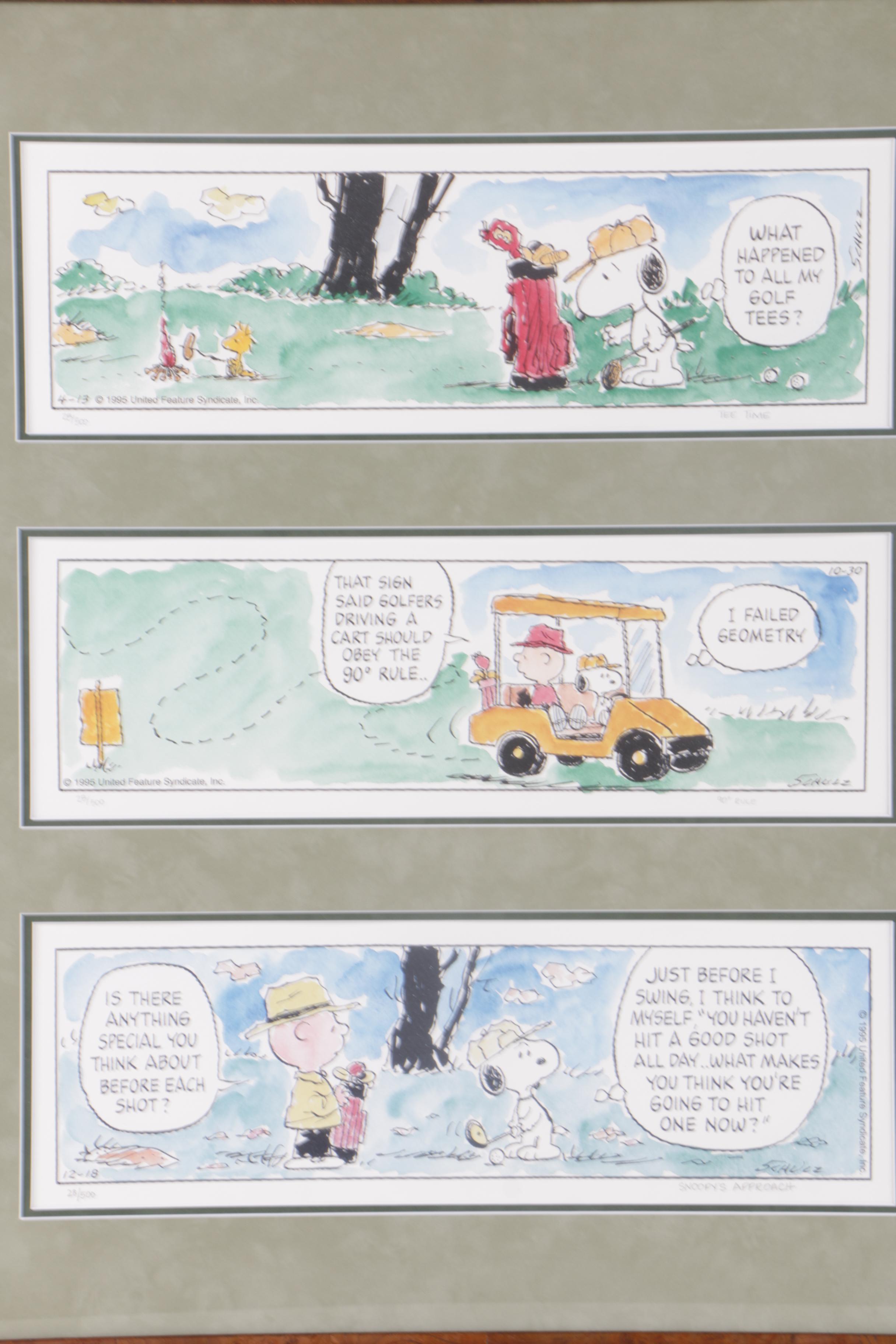 Offset Lithographic 1995 Limited Edition Peanuts Comic Strips