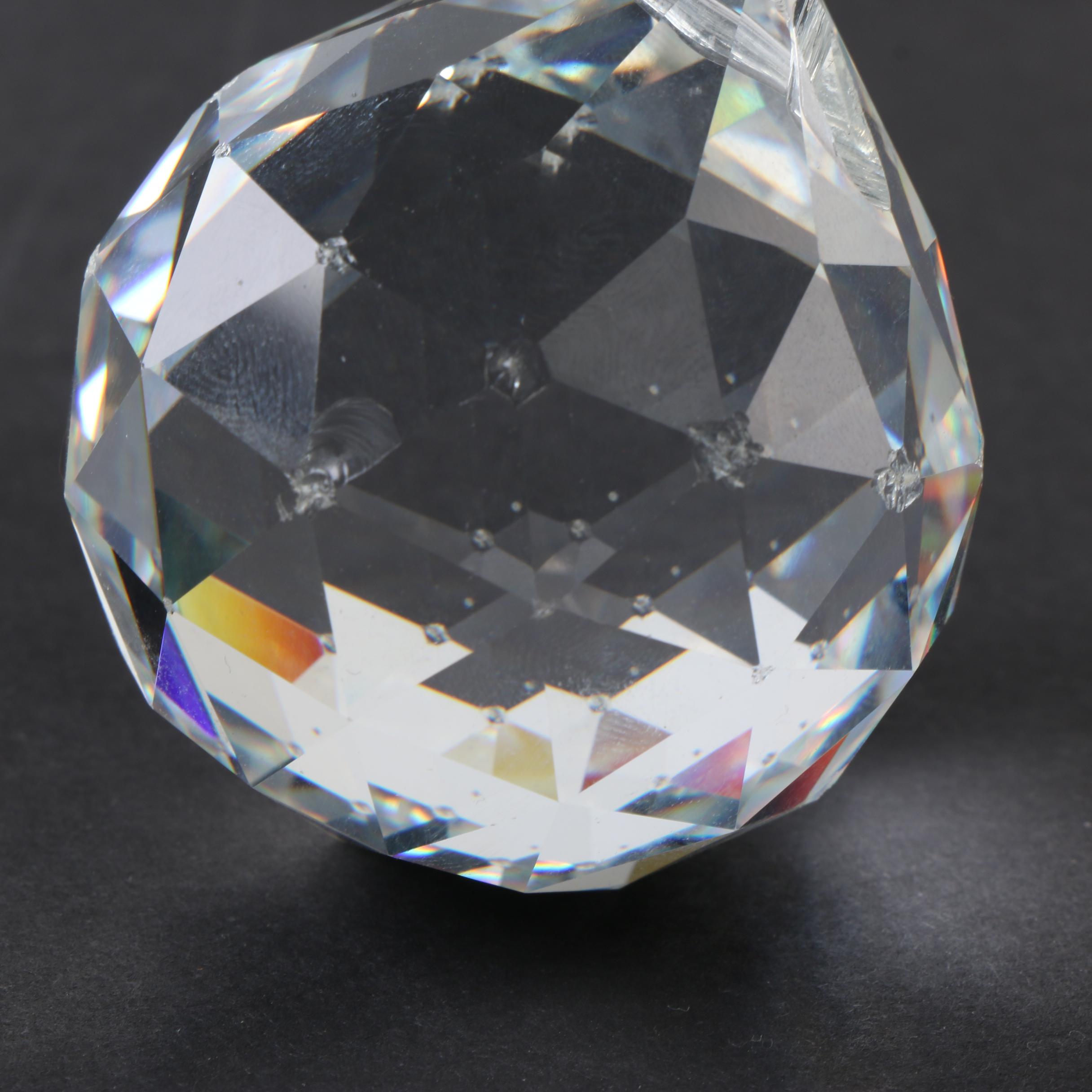 Spherical Glass Decor and Brass Stand