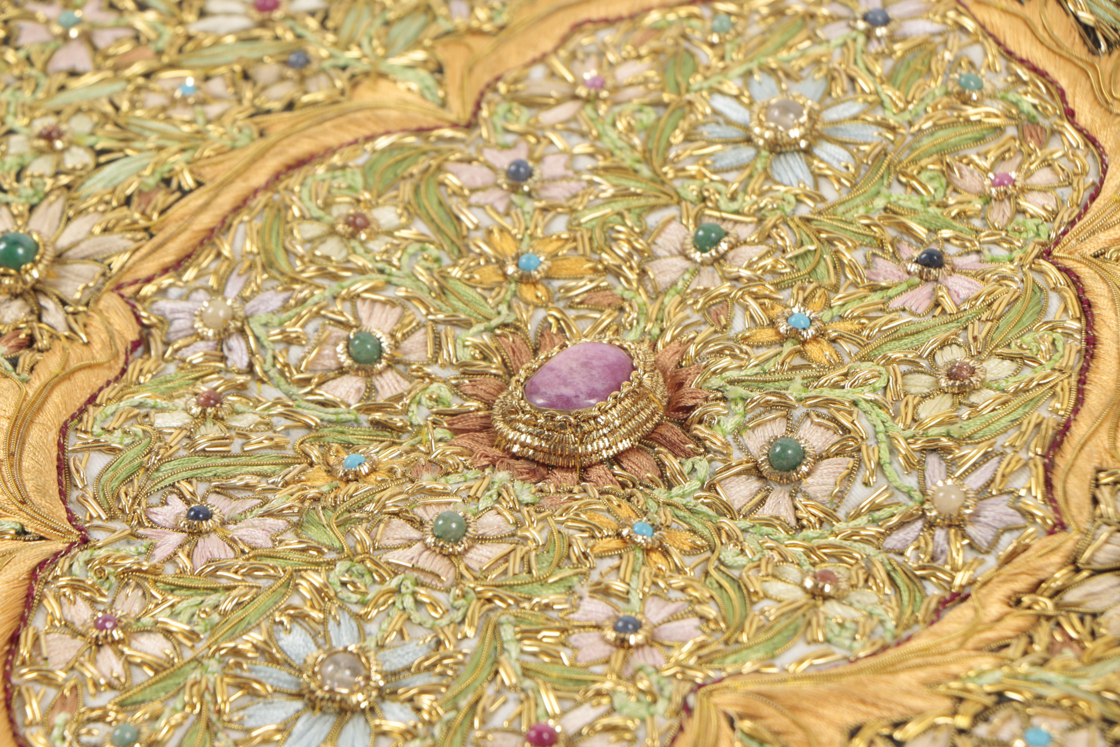 Indo-Persian Style Embroidered Tapestry