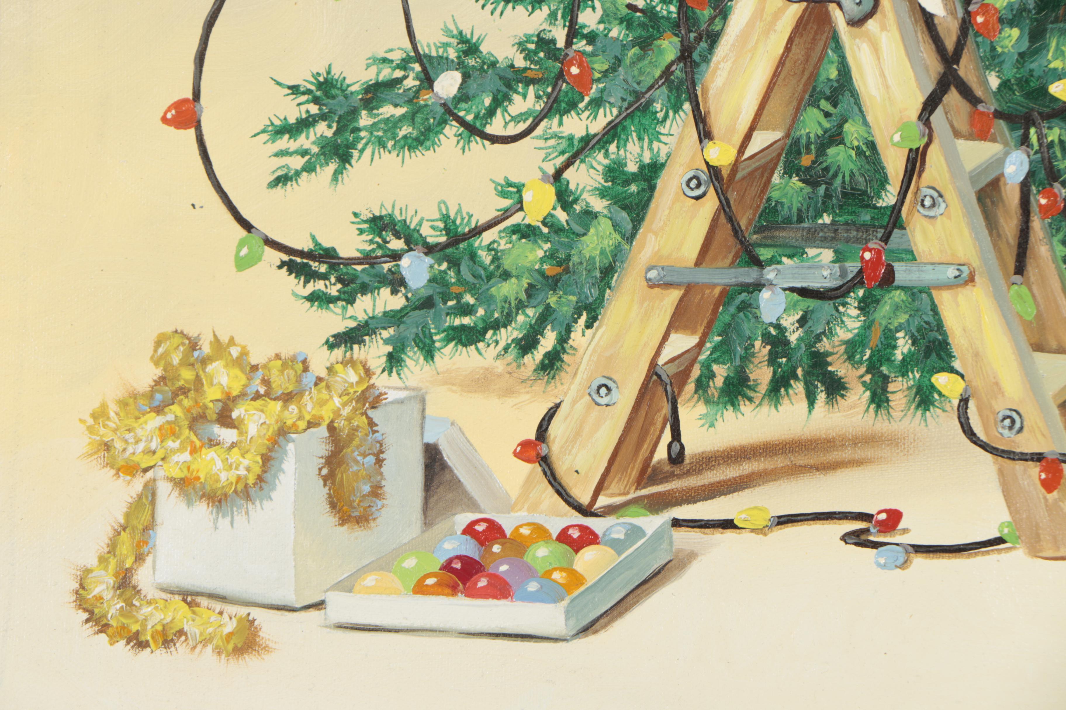 D.L. "Rusty" Rust Oil Painting of Weary Willy