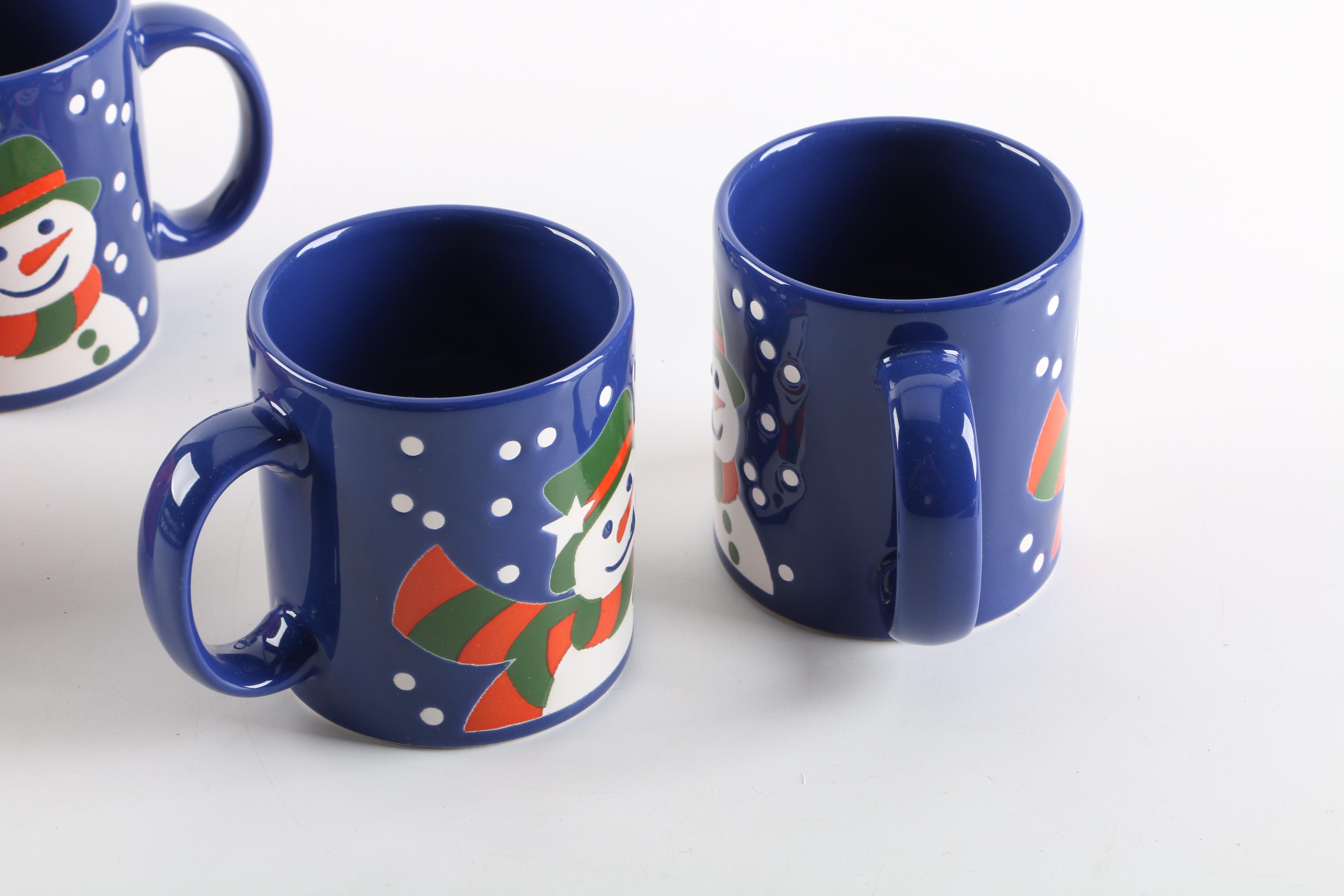 German Waechtersbach Christmas Mugs