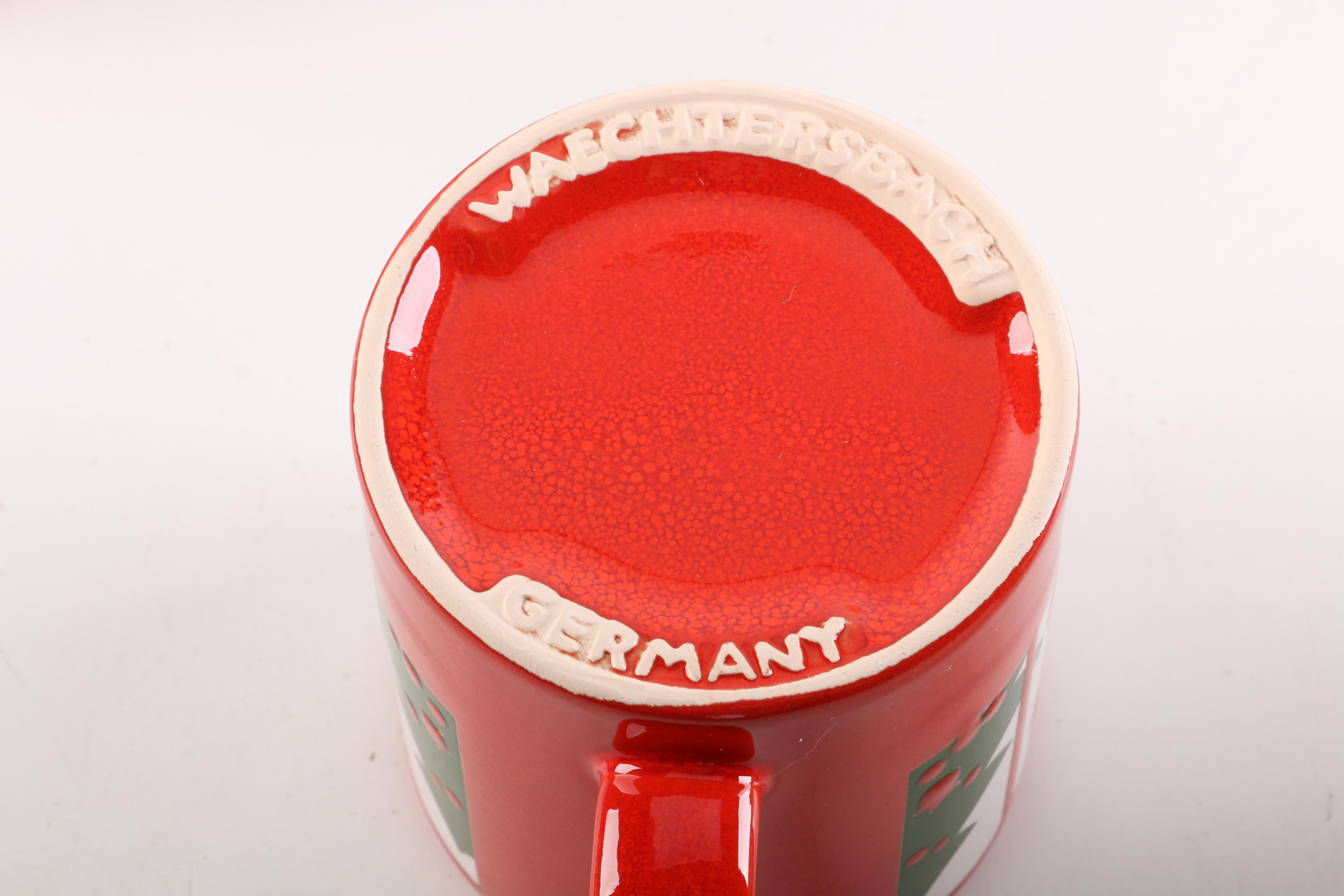 German Waechtersbach Christmas Mugs