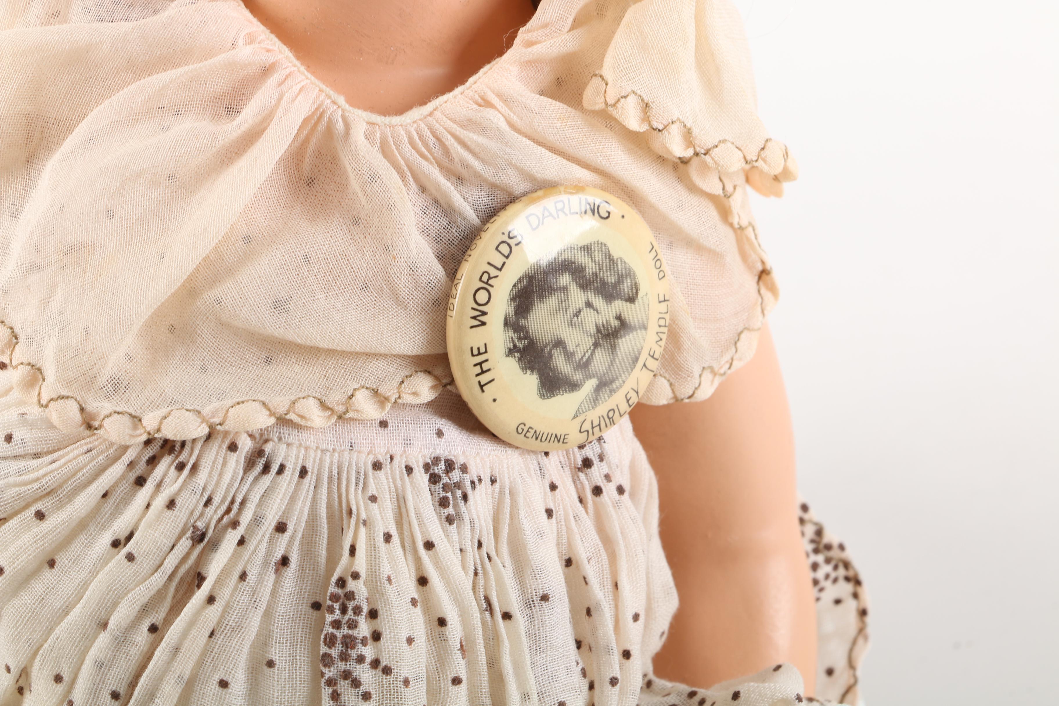 Circa 1930s Ideal "Shirley Temple" Doll and Composition Baby Doll