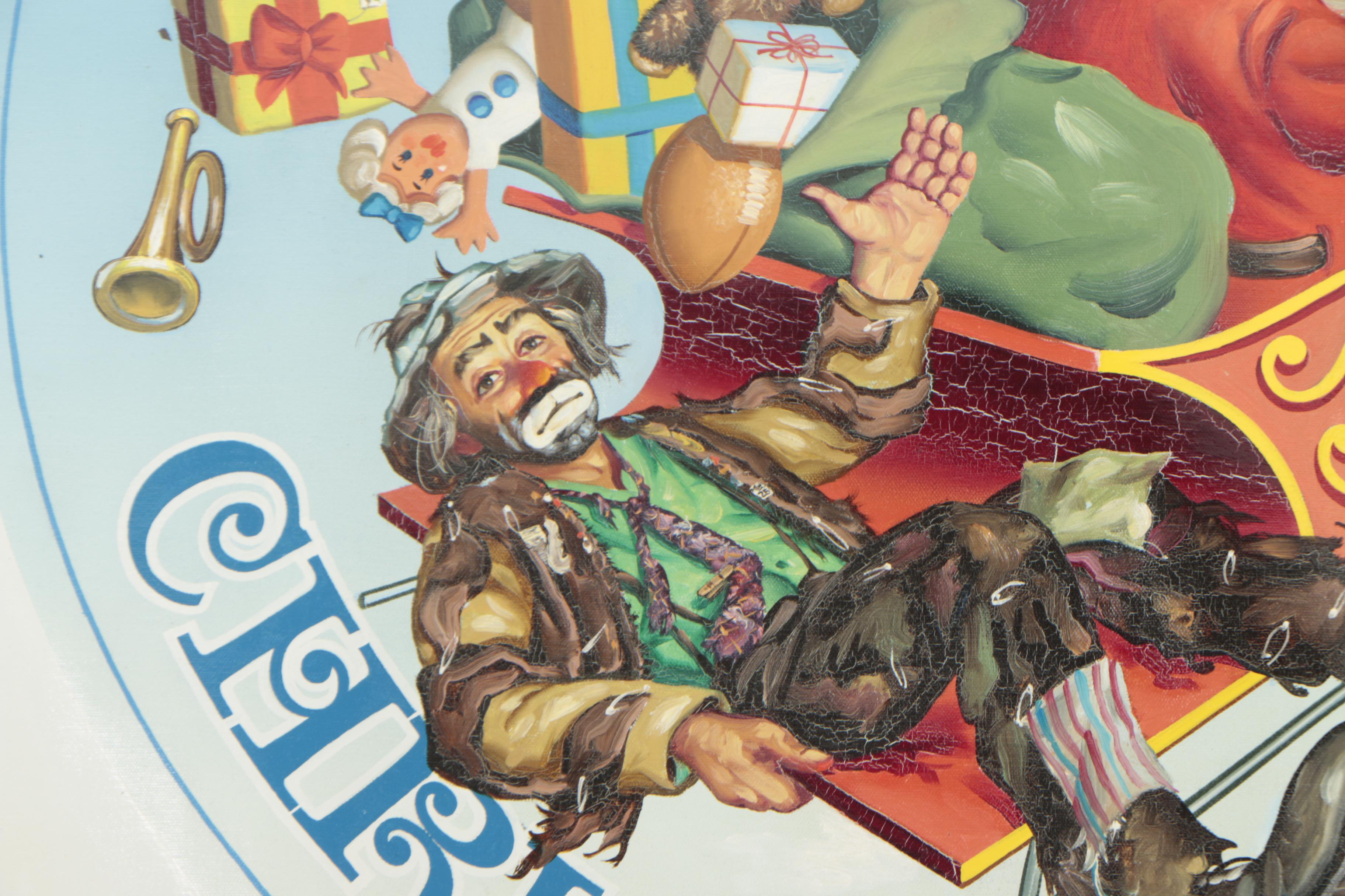 D.L. "Rusty" Rust Oil Painting "Christmas - 1993"