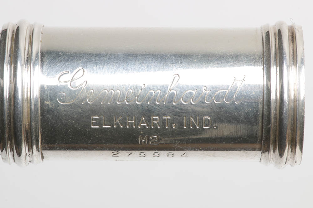 Gemeinhardt Silver Plate Flute with 900 Silver Mouthpiece and Case