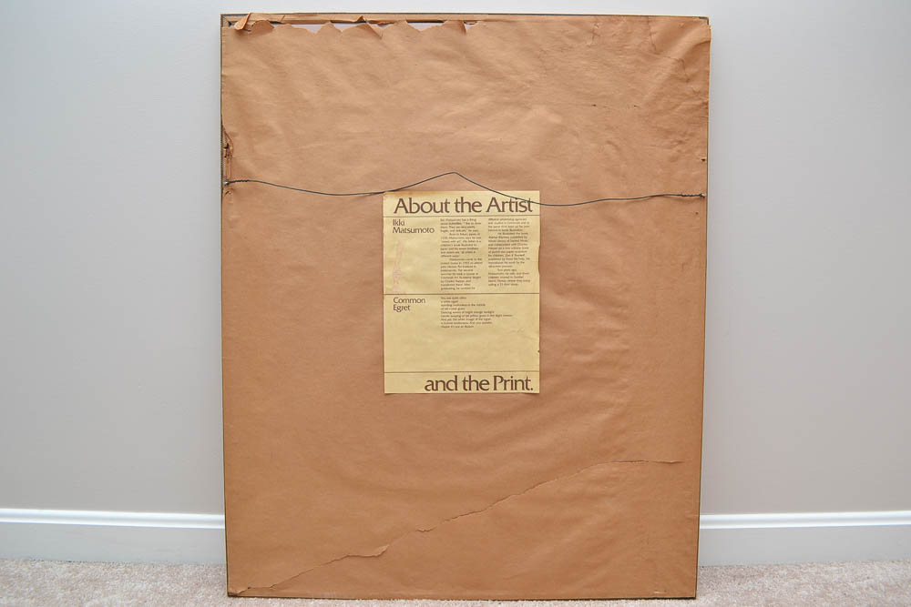 Ikki Matsumoto Serigraph "Common Egret"