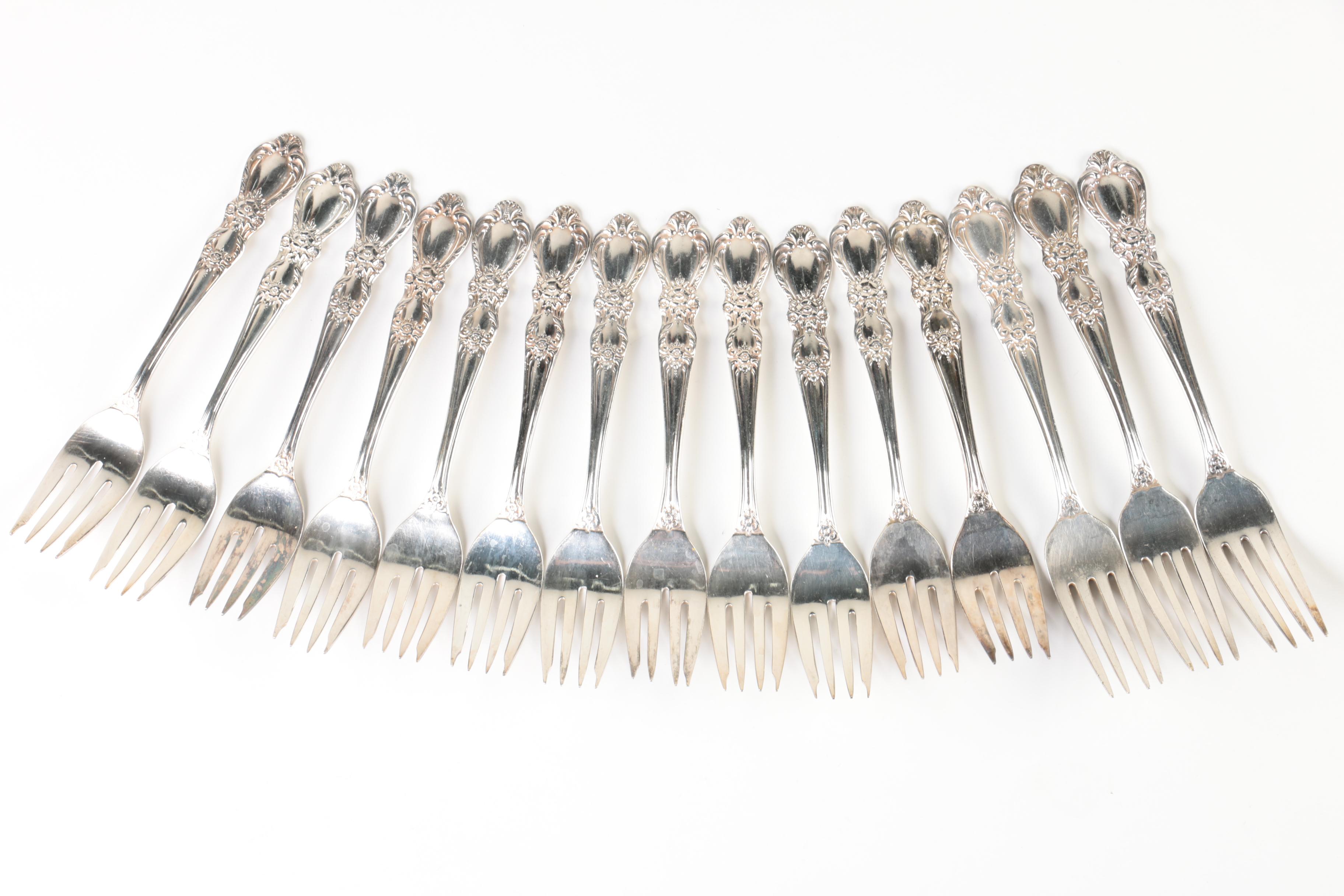 1847 Rogers Bros "Heritage" Silver Plate Flatware