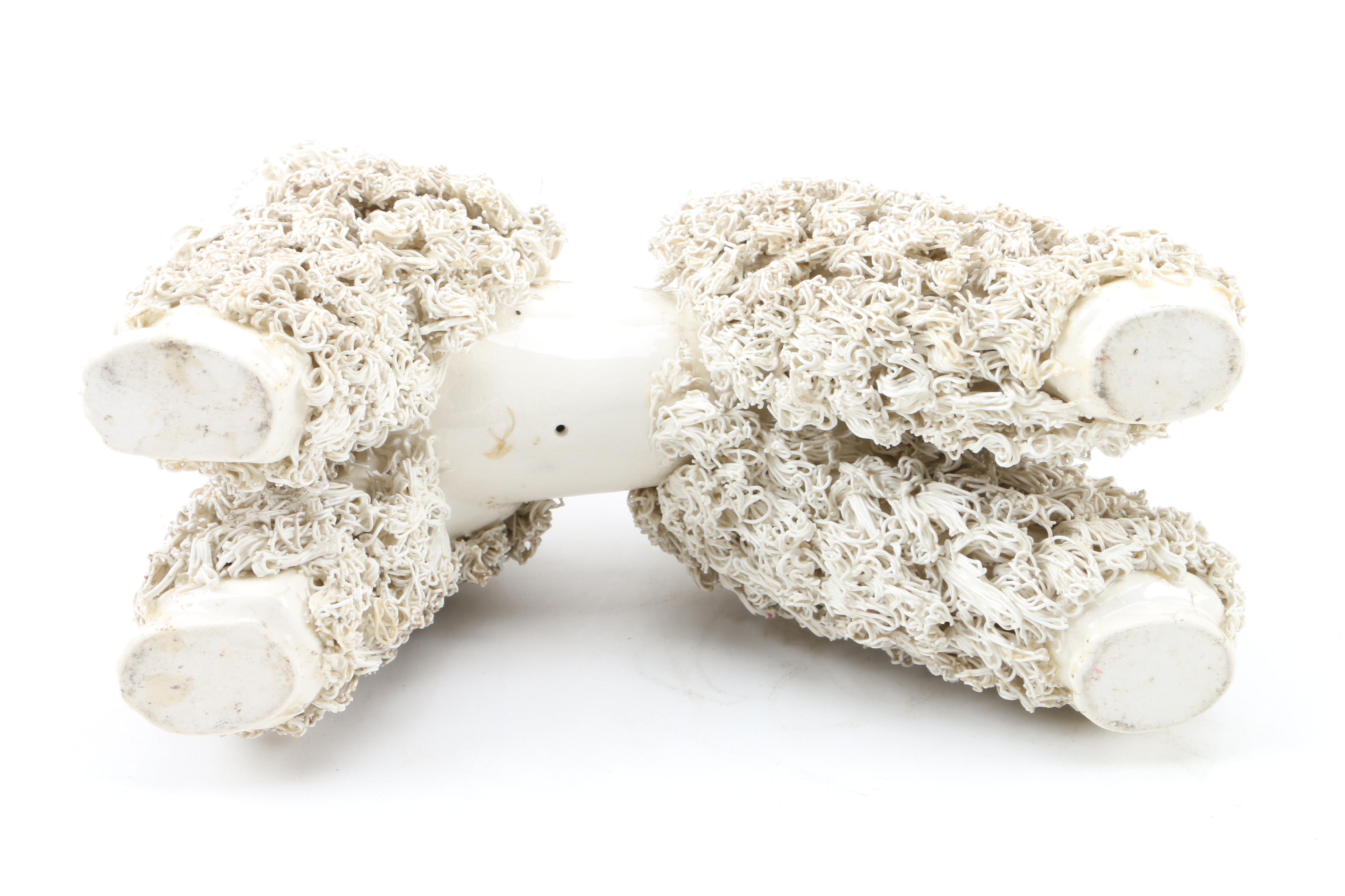 Circa 1940s Ceramic Poodle Figurines