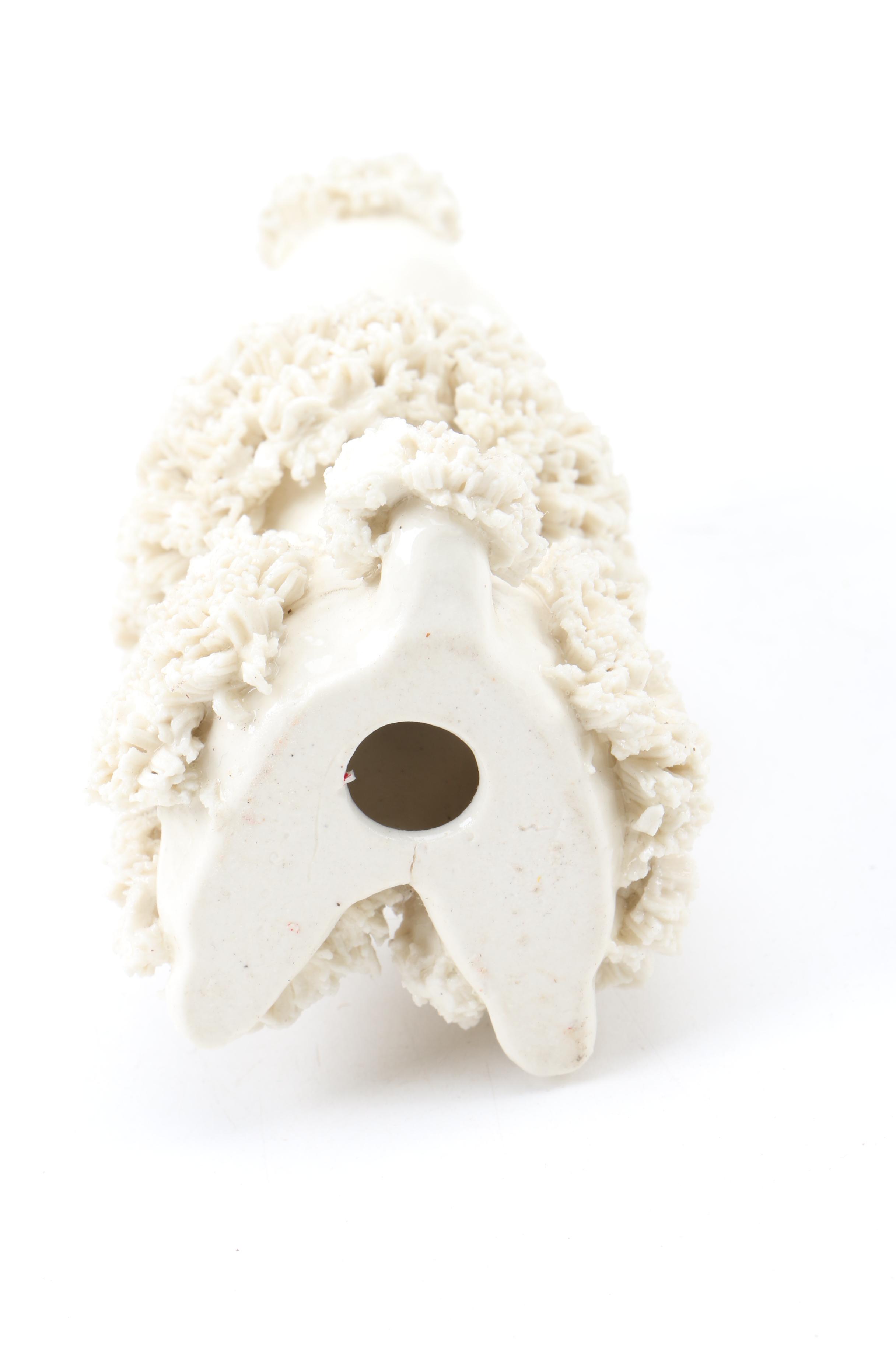 Circa 1940s Ceramic Poodle Figurines