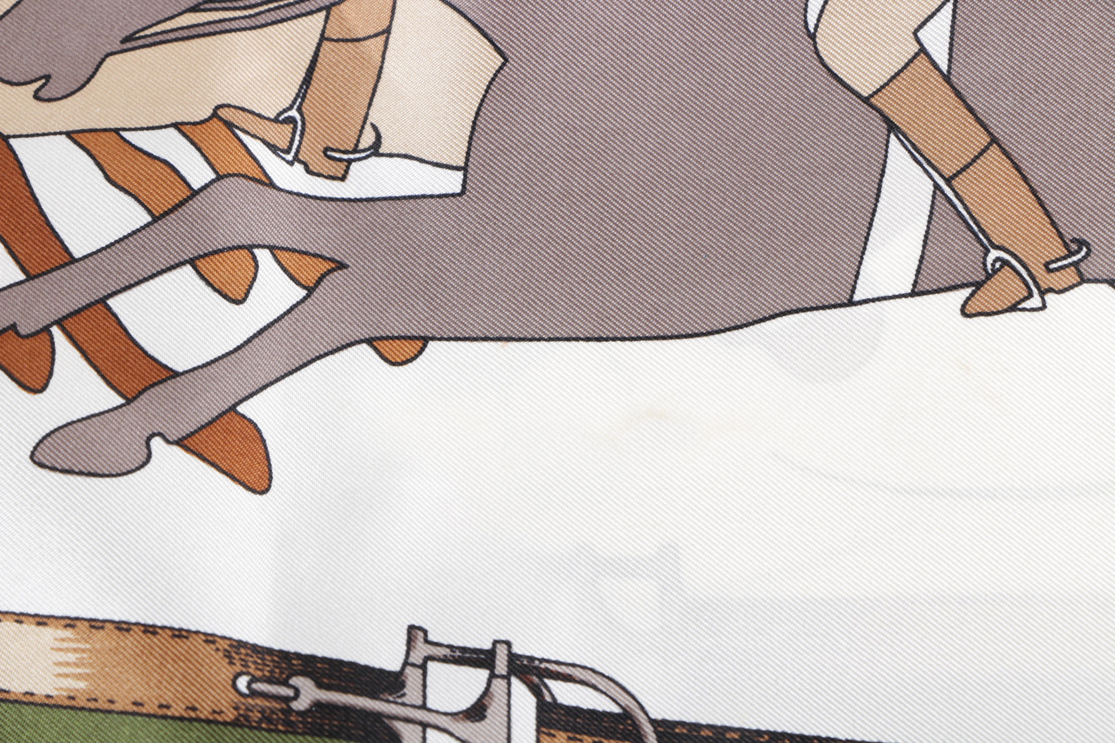 Céline Equestrian Print Silk Scarves