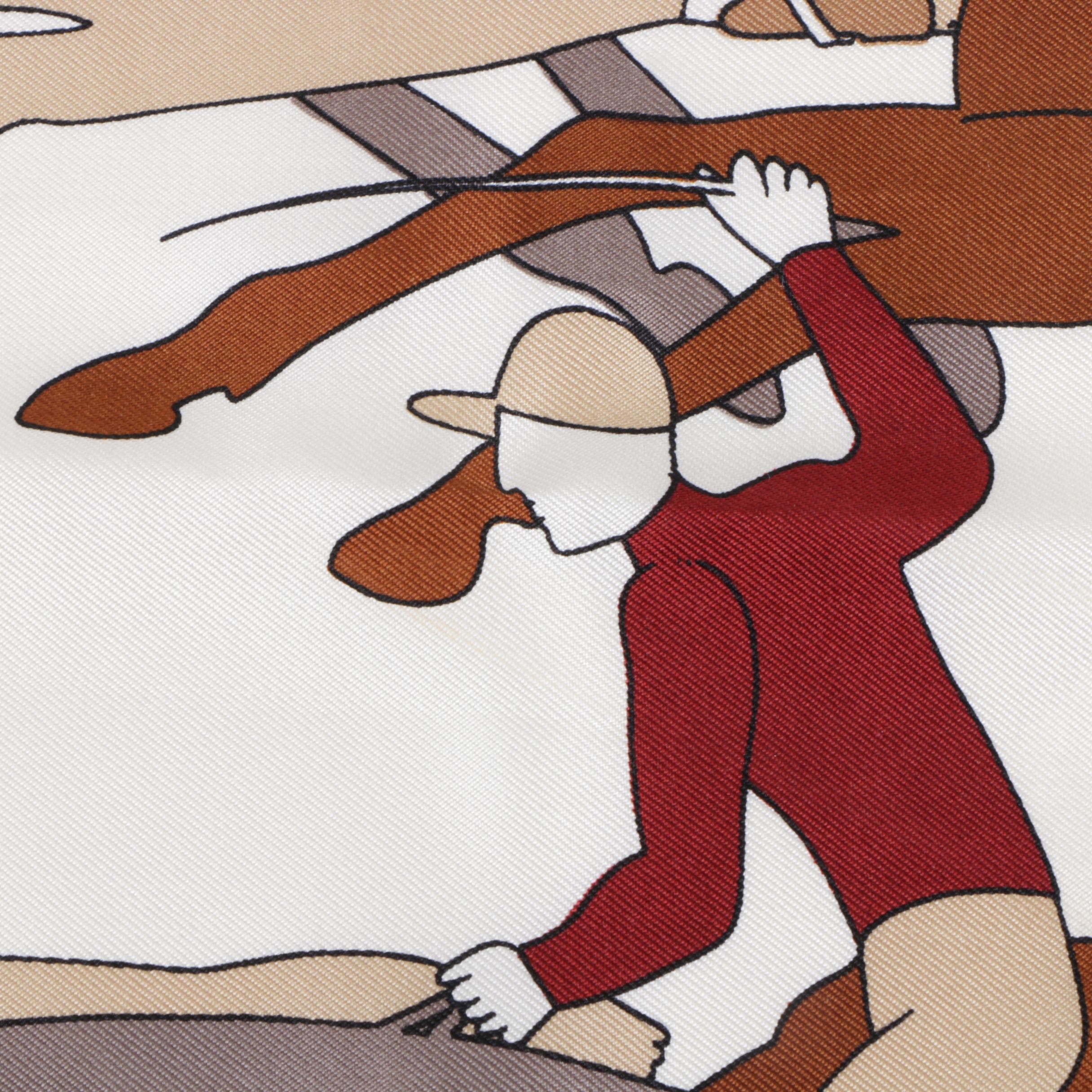 Céline Equestrian Print Silk Scarves