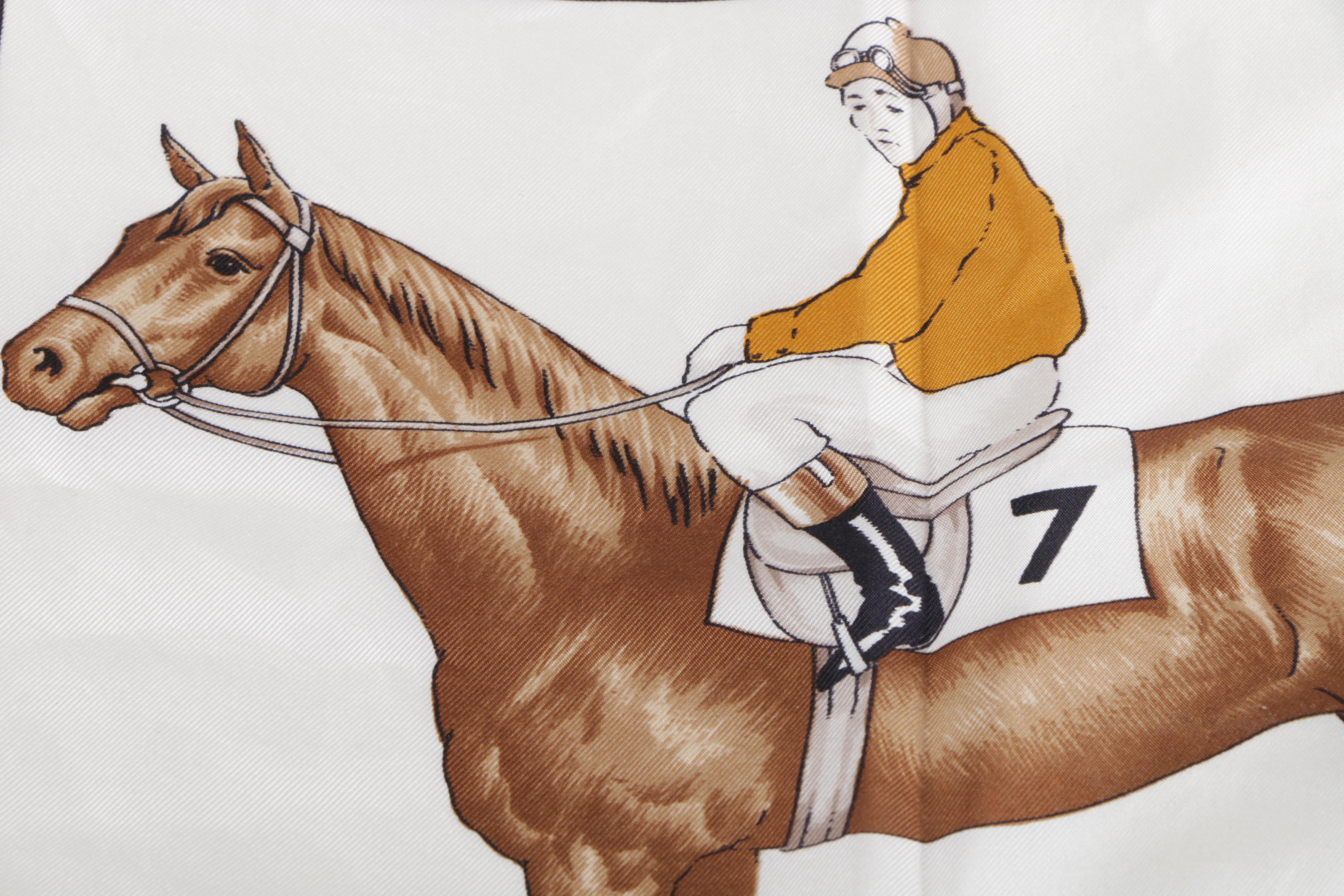 Céline Equestrian Print Silk Scarves