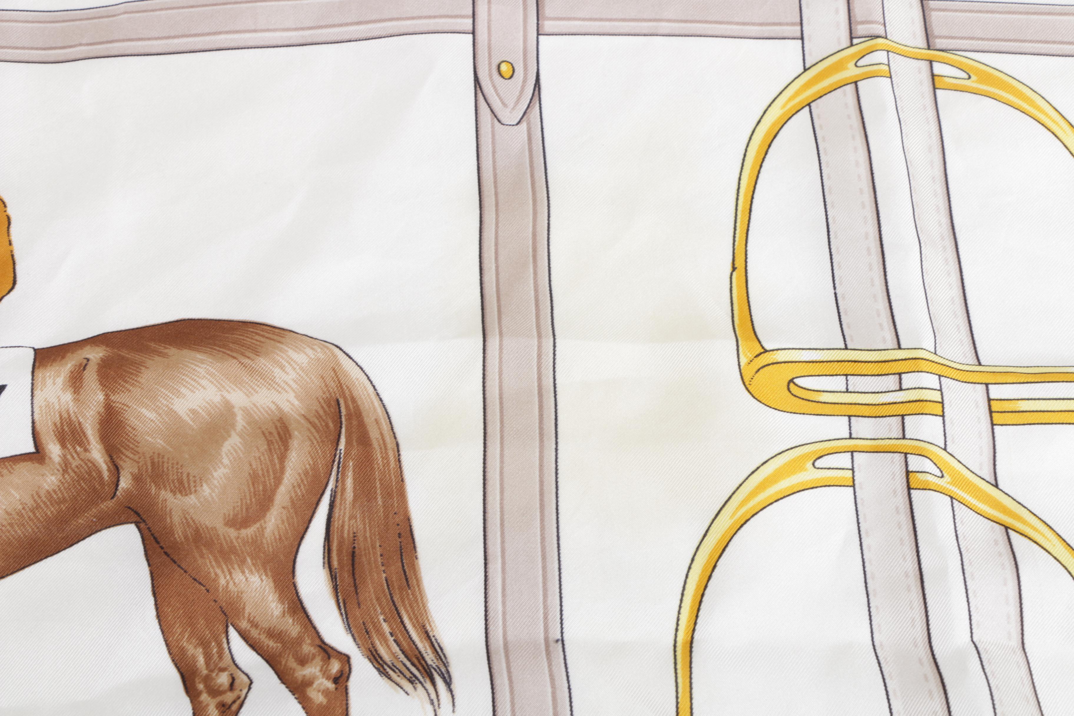 Céline Equestrian Print Silk Scarves