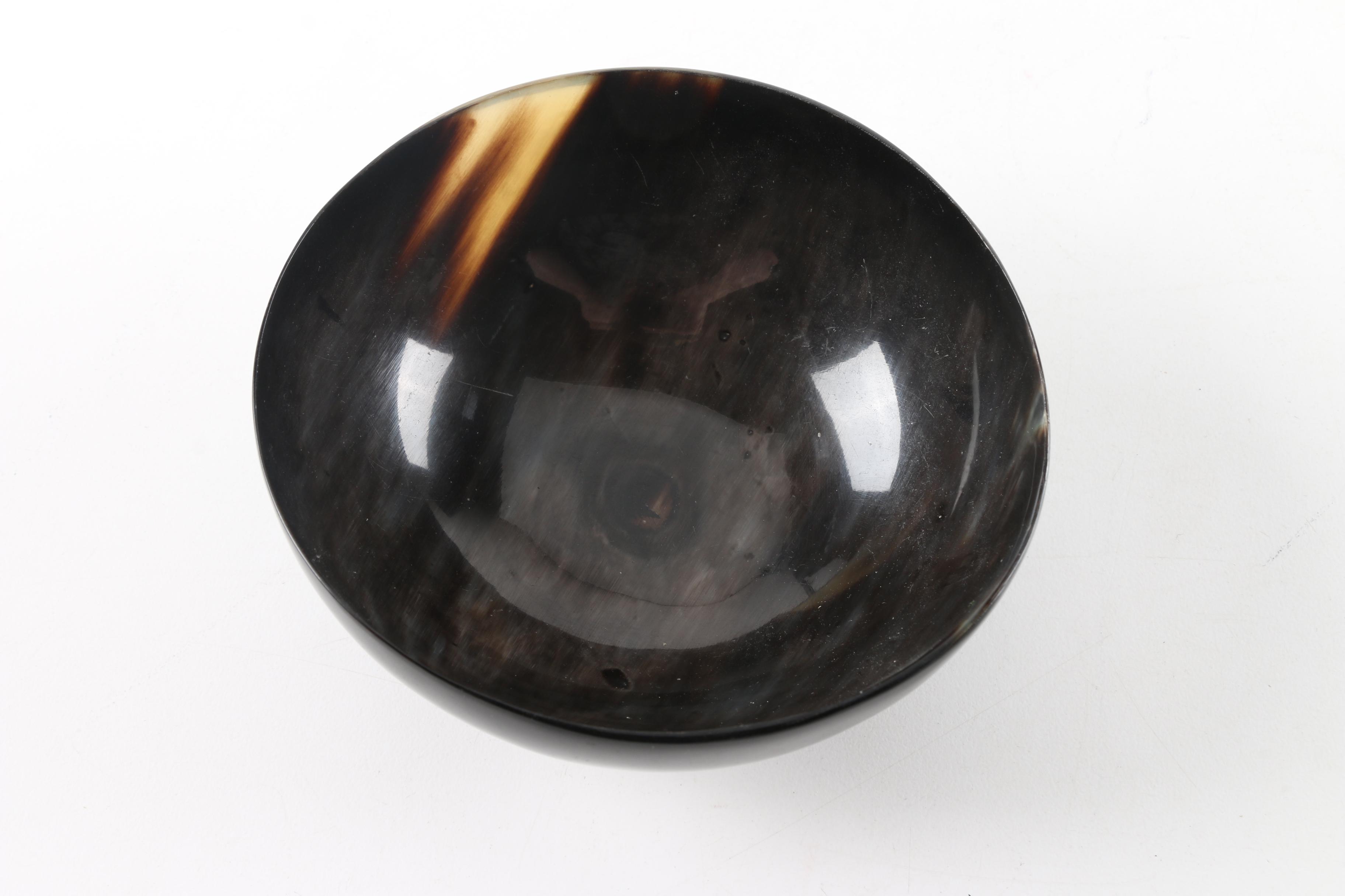 Horn and Silver Accented Tableware