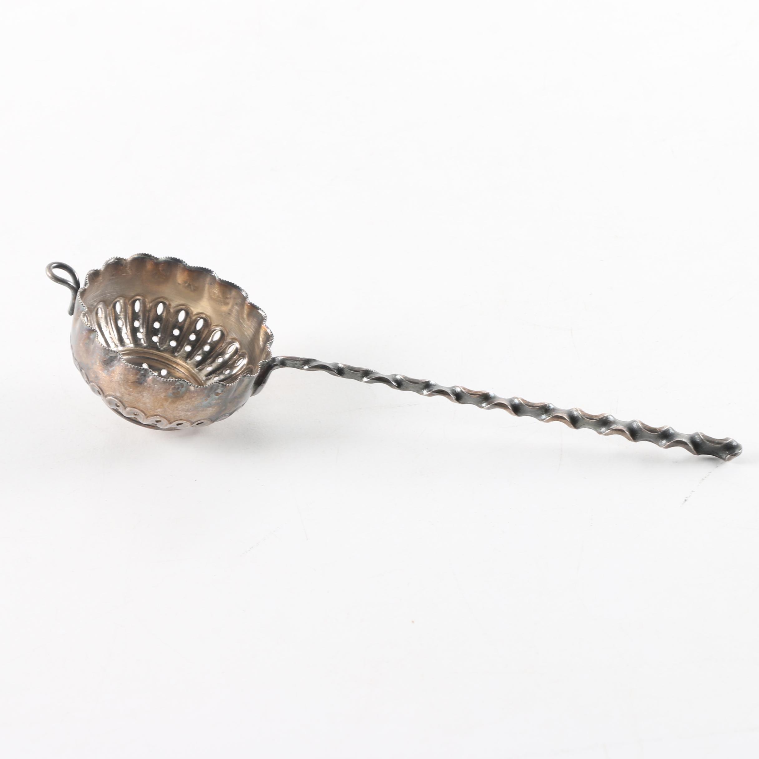 Silver-Plated Tea Strainer