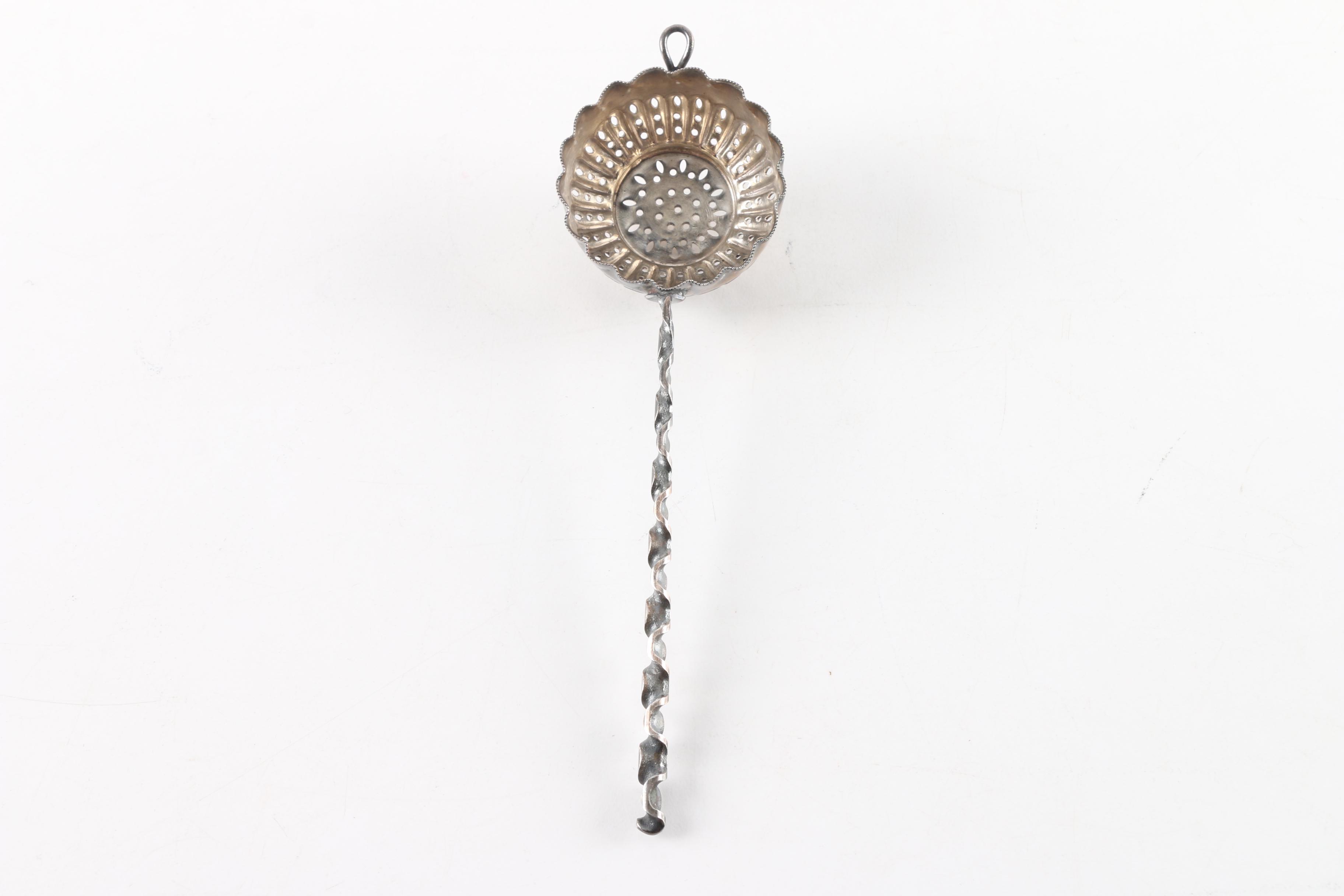 Silver-Plated Tea Strainer