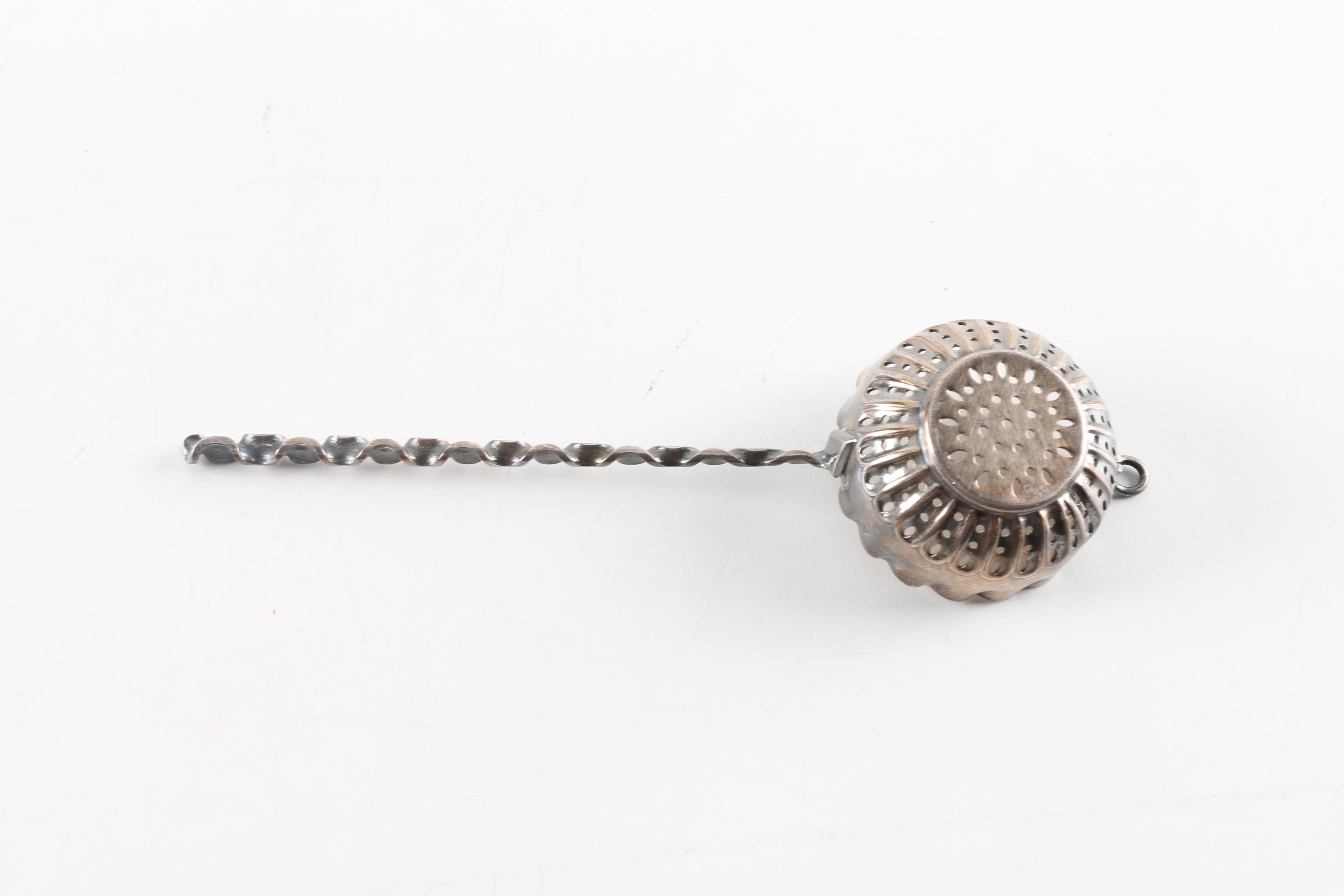 Silver-Plated Tea Strainer