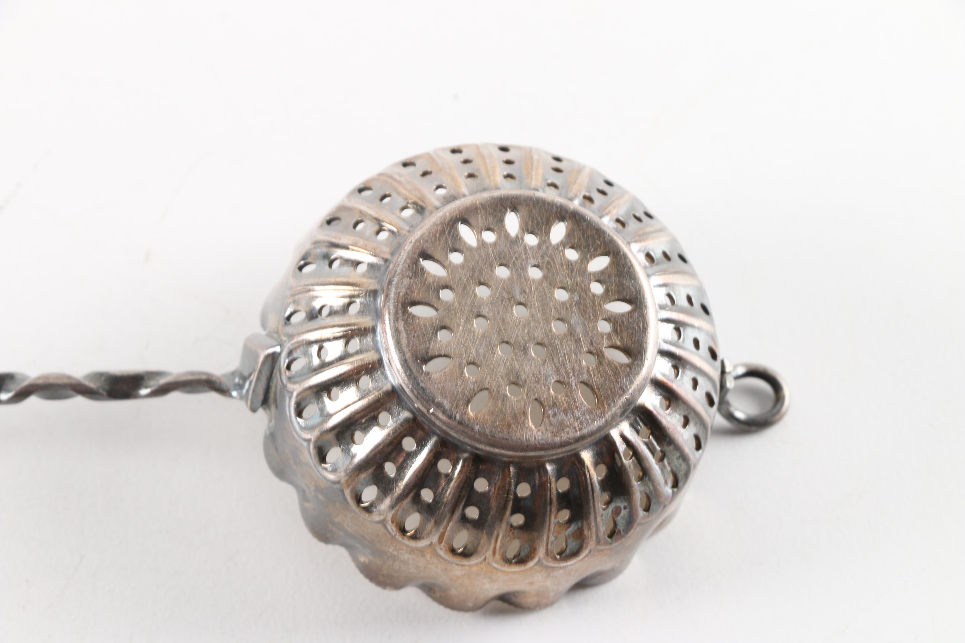 Silver-Plated Tea Strainer