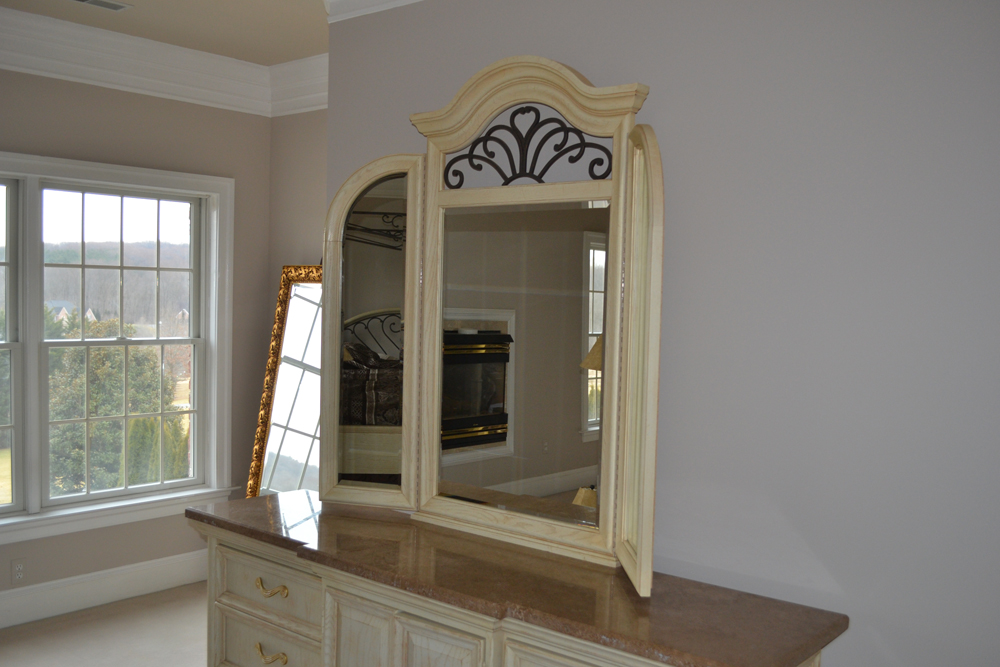 Art Deco Style Dresser with Mirror by Thomasville