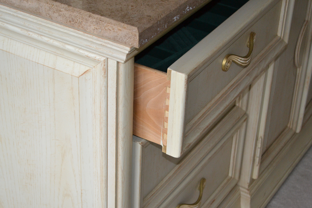 Art Deco Style Dresser with Mirror by Thomasville