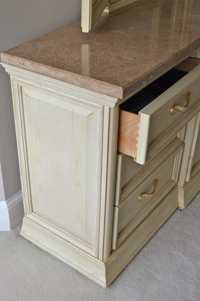 Art Deco Style Dresser with Mirror by Thomasville