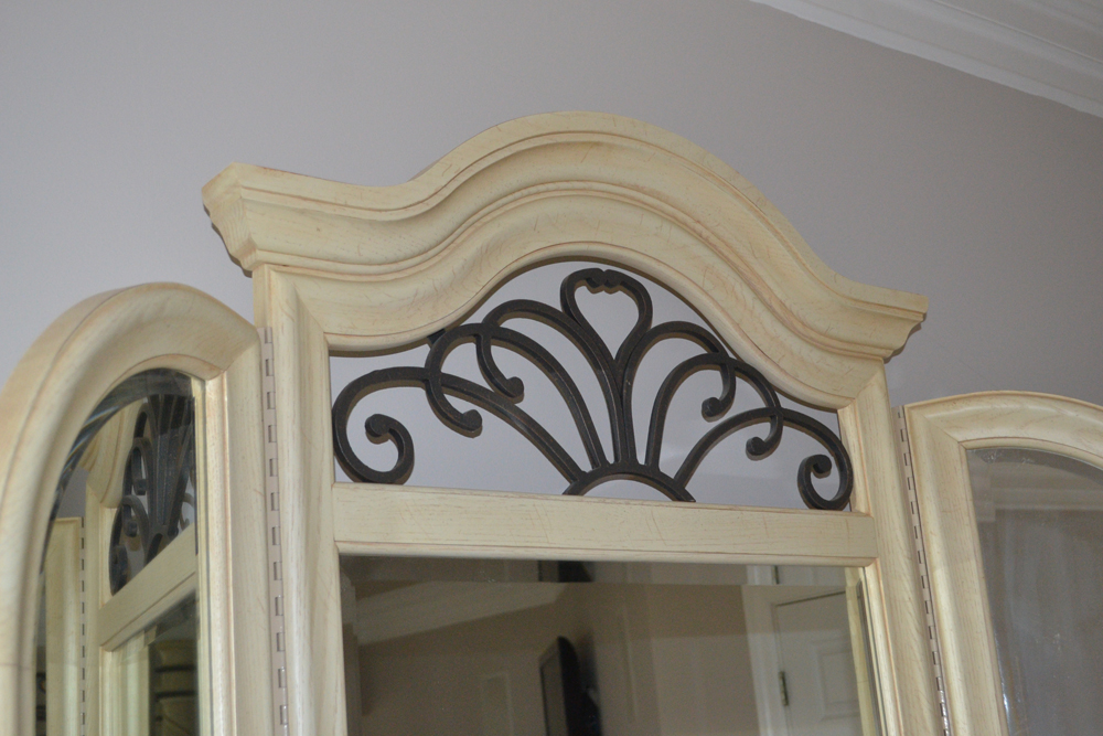 Art Deco Style Dresser with Mirror by Thomasville