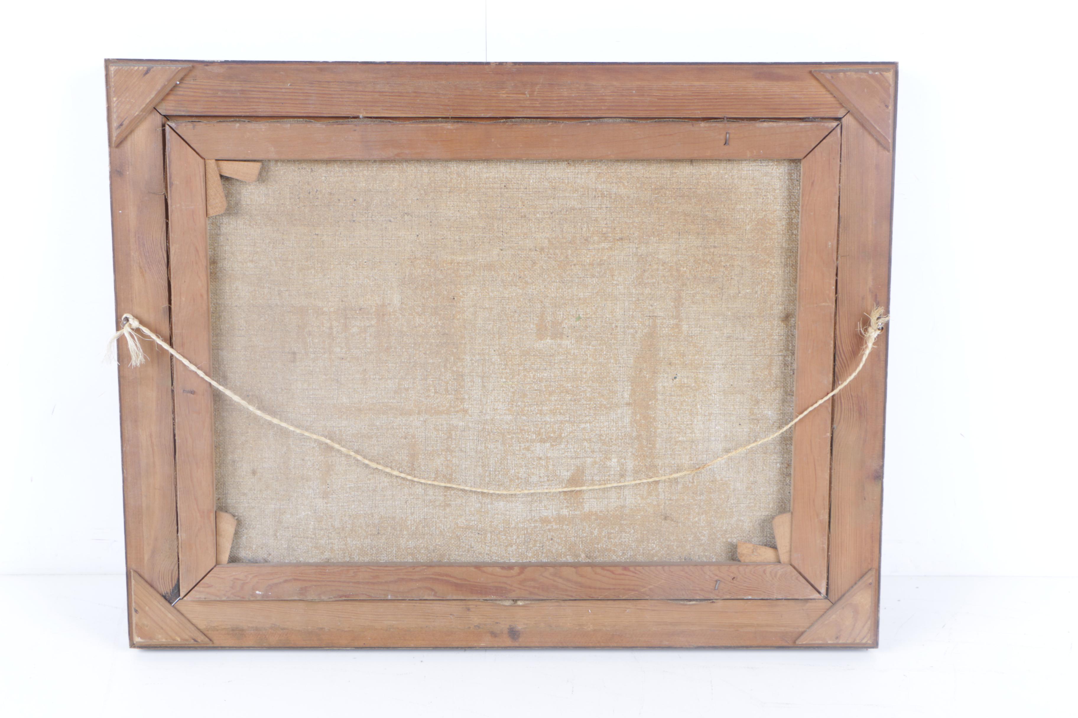 Emil Philippe Auguste Schneider Oil Painting of an Interior Scene