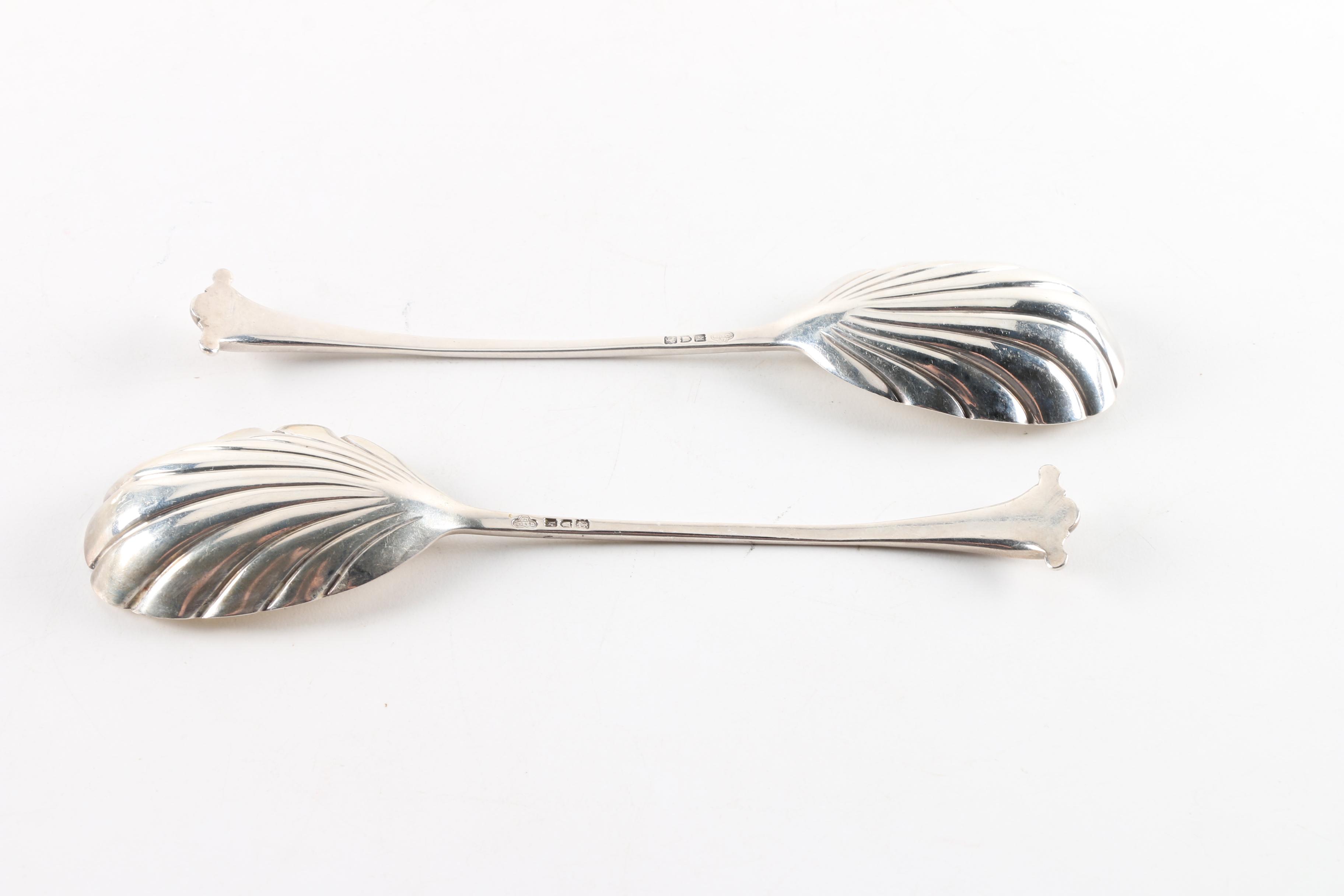 1905 Goldsmiths & Silversmiths Co. Ltd. Sterling Silver Serving Spoons