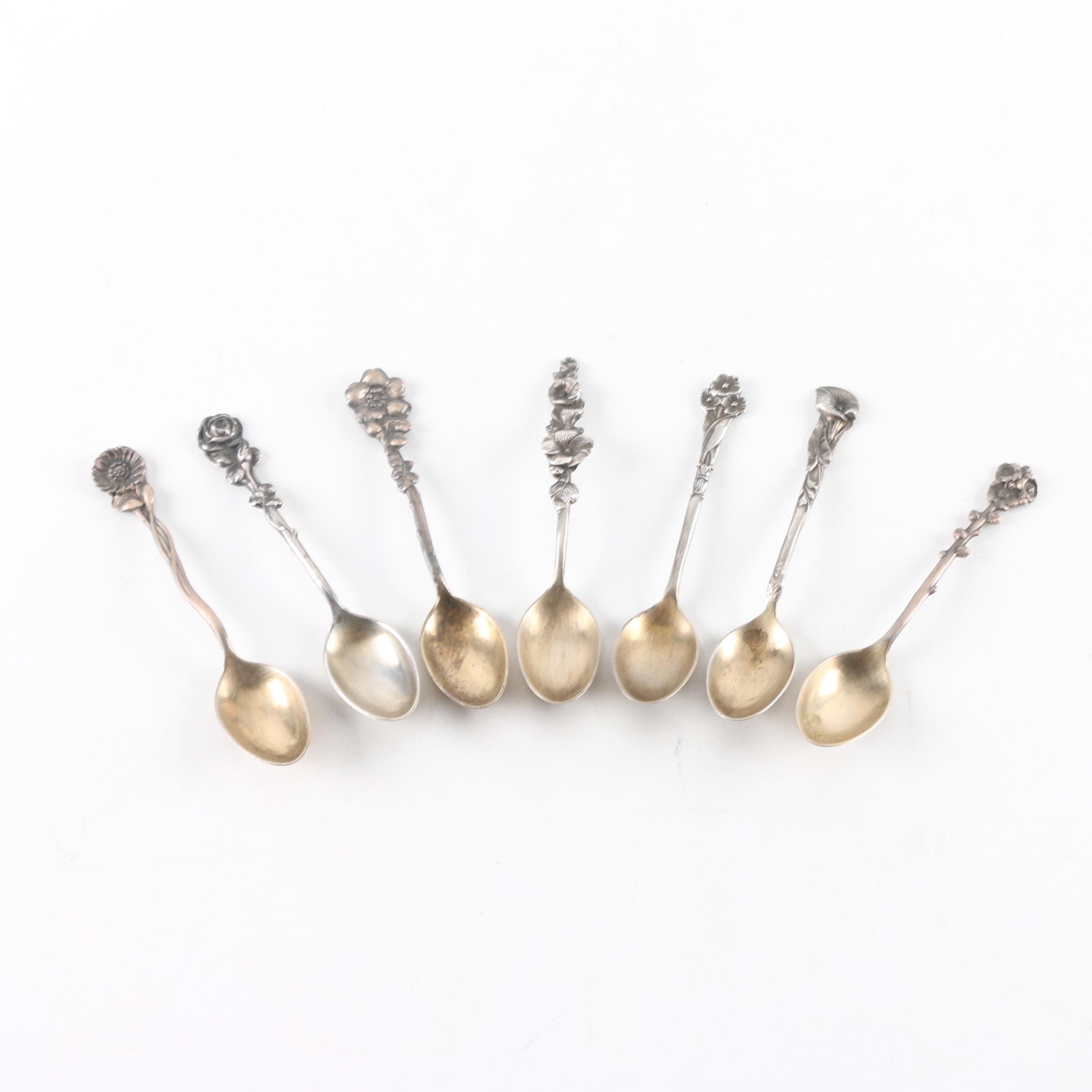 Reed & Barton "Harlequin" Sterling Silver Demitasse Spoons