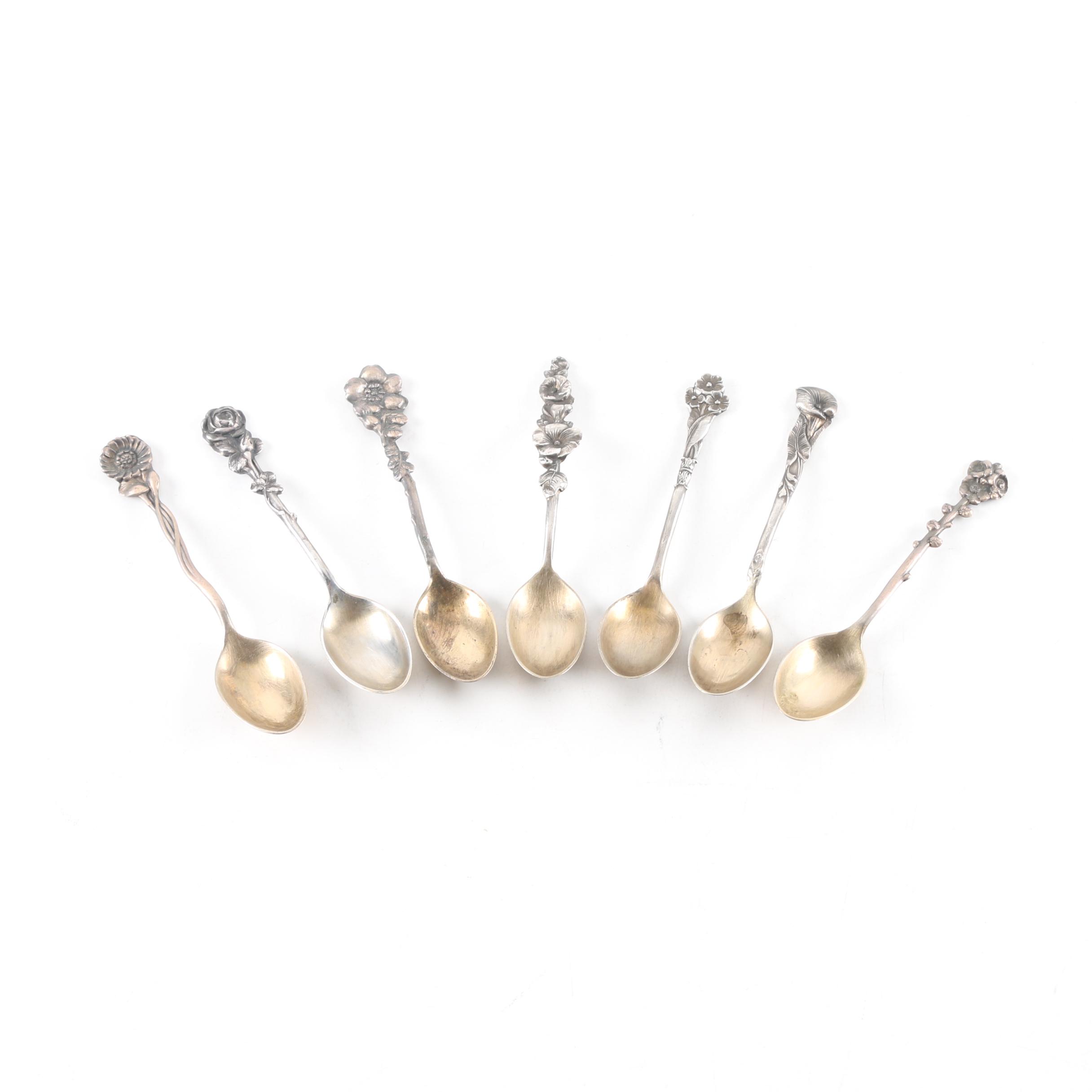 Reed & Barton "Harlequin" Sterling Silver Demitasse Spoons
