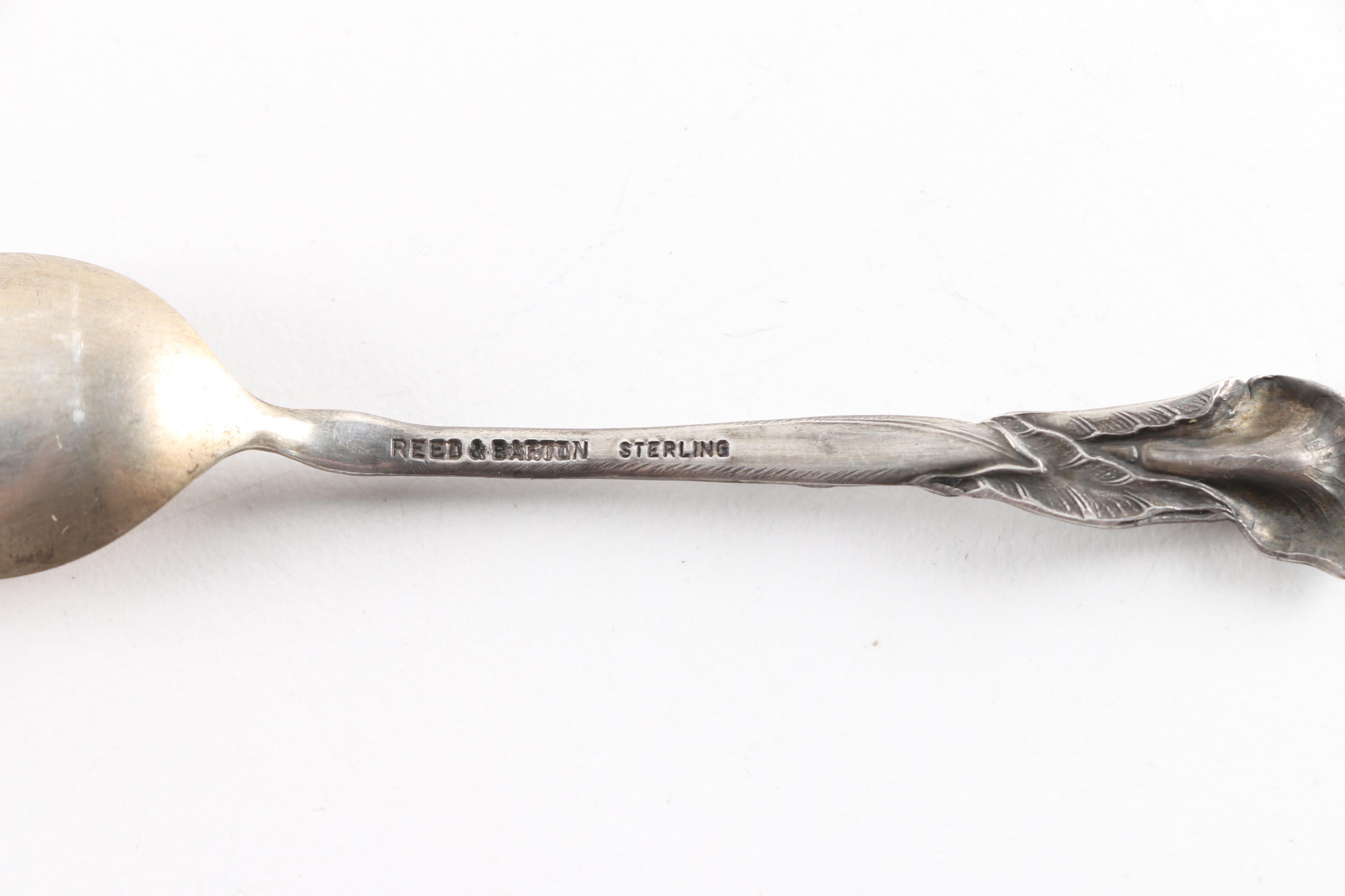 Reed & Barton "Harlequin" Sterling Silver Demitasse Spoons